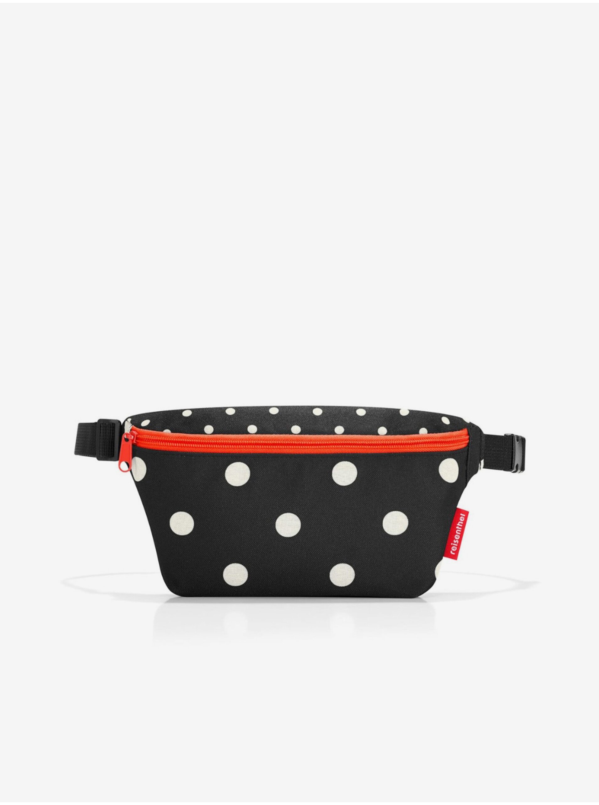E-shop Červeno-černá dámská puntíkovaná ledvinka Reisenthel Beltbag S Mixed Dots