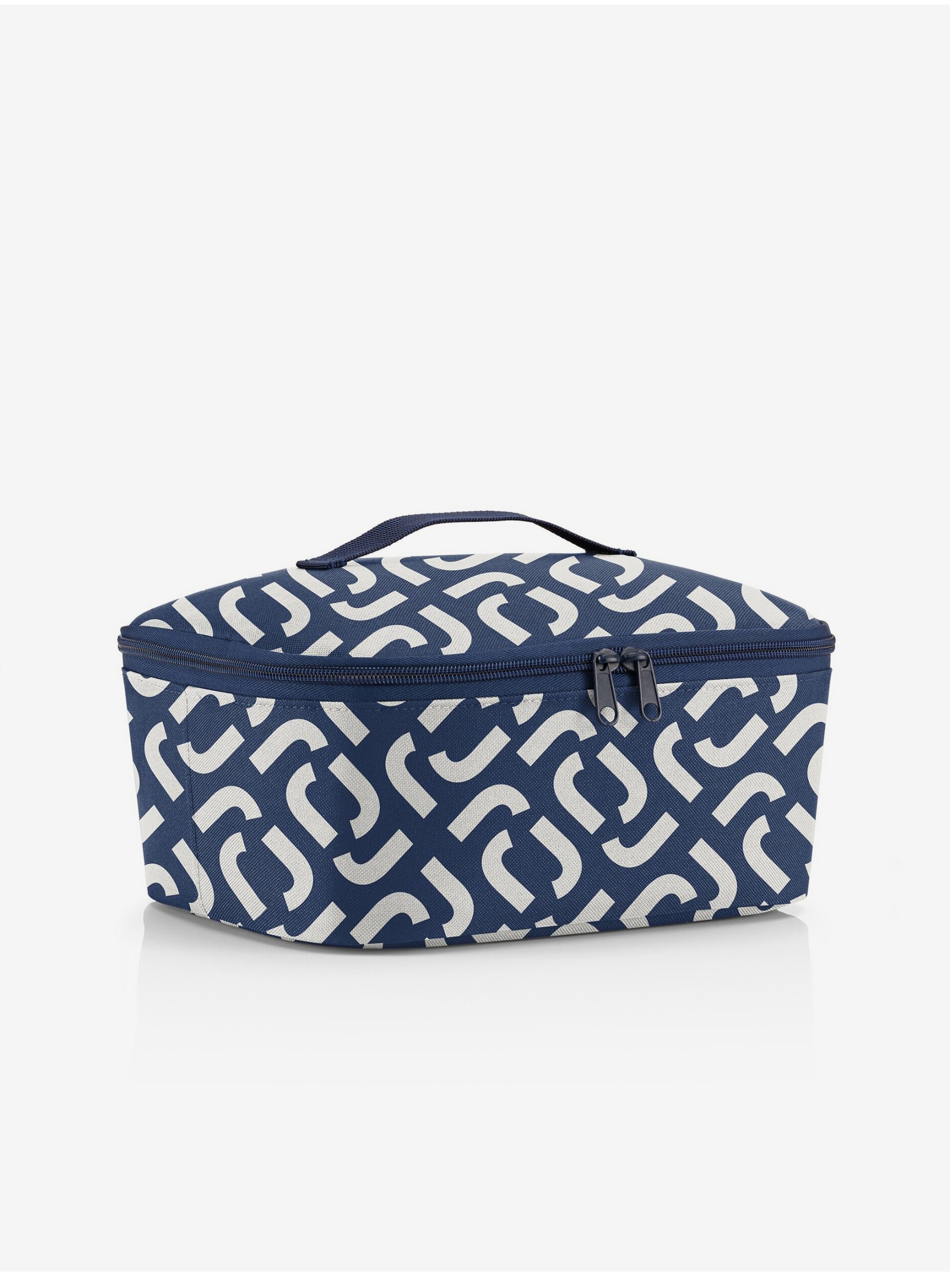 E-shop Tmavě modrá chladící vzorovaná taška Reisenthel Coolerbag M