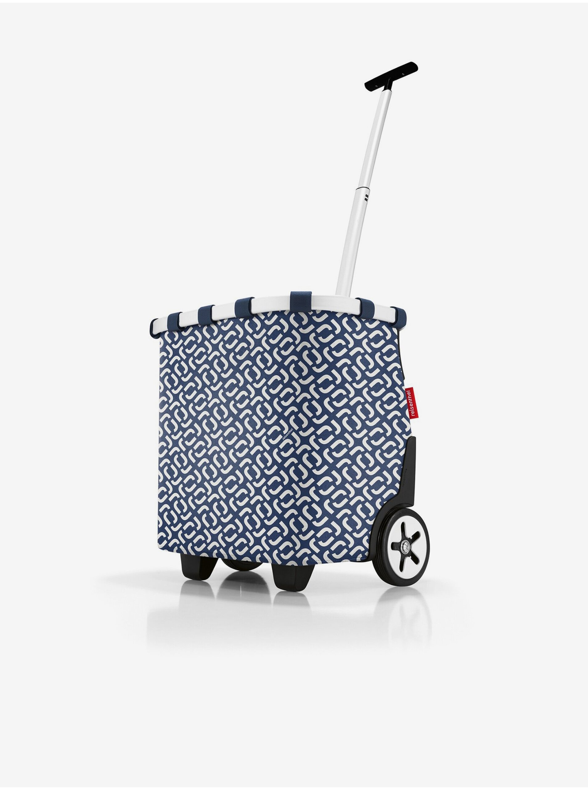Lacno Modrý vzorovaný nákupný vozík na kolieskach Reisenthel Carrycruiser