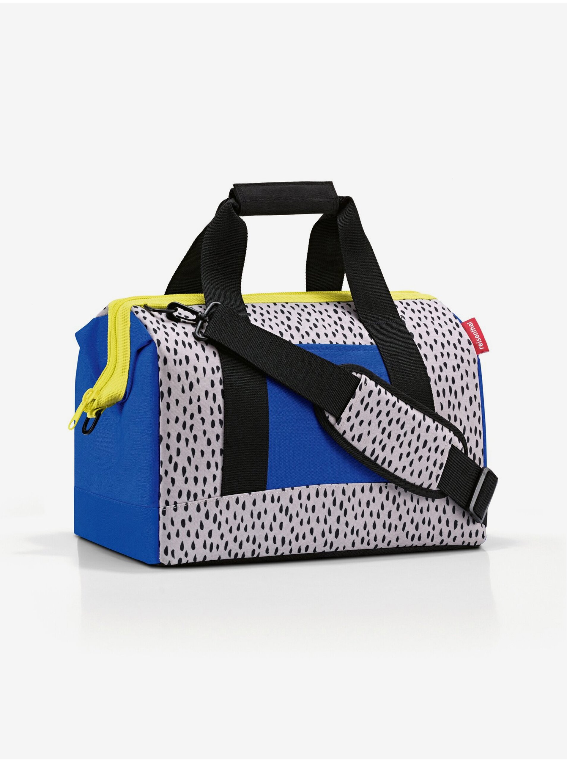Levně Šedo-modrá vzorovaná cestovní taška Reisenthel Allrounder M Mini Me Leo