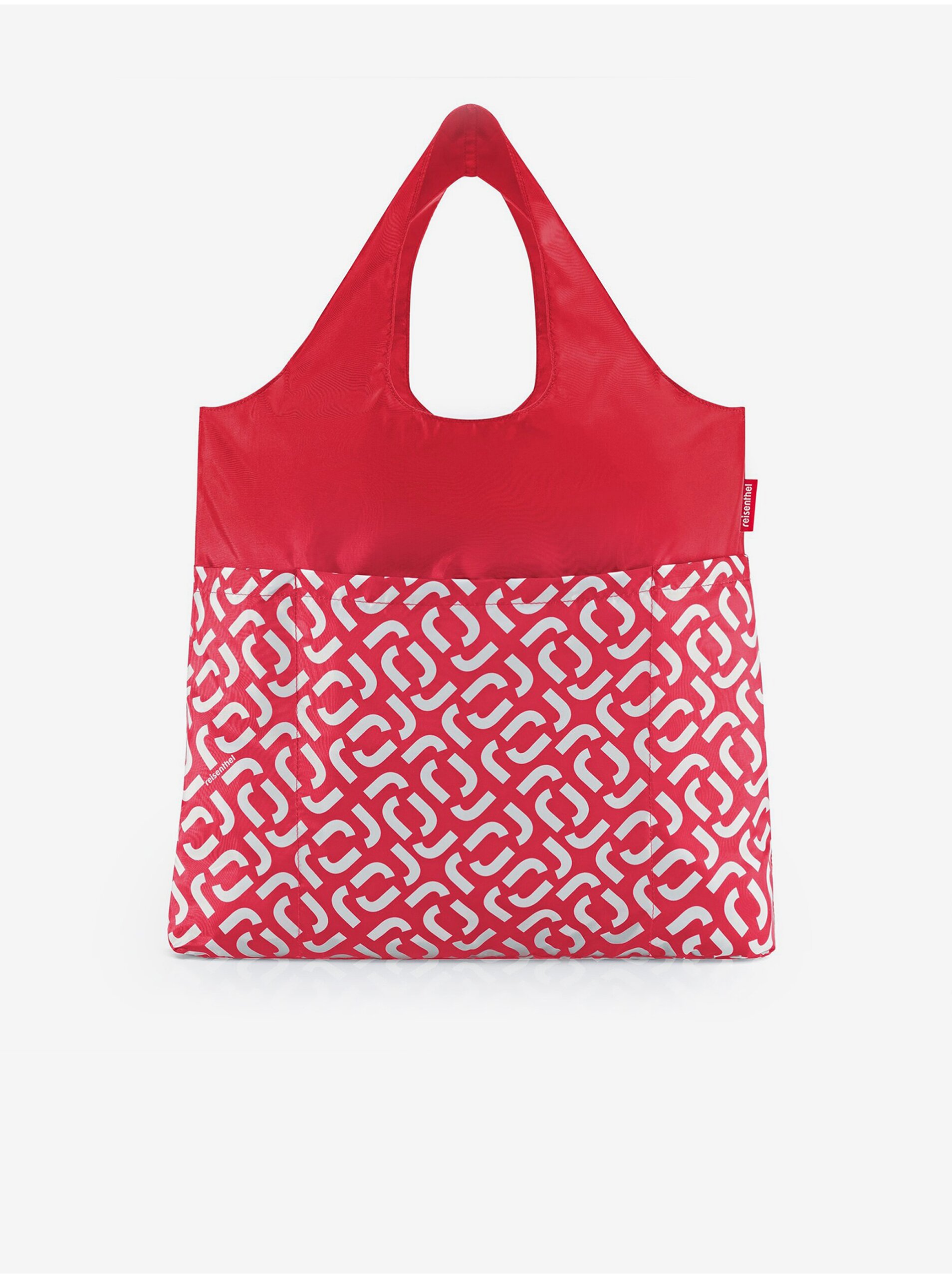 Levně Červená vzorovaná nákupní taška Reisenthel Mini Maxi Shopper Plus