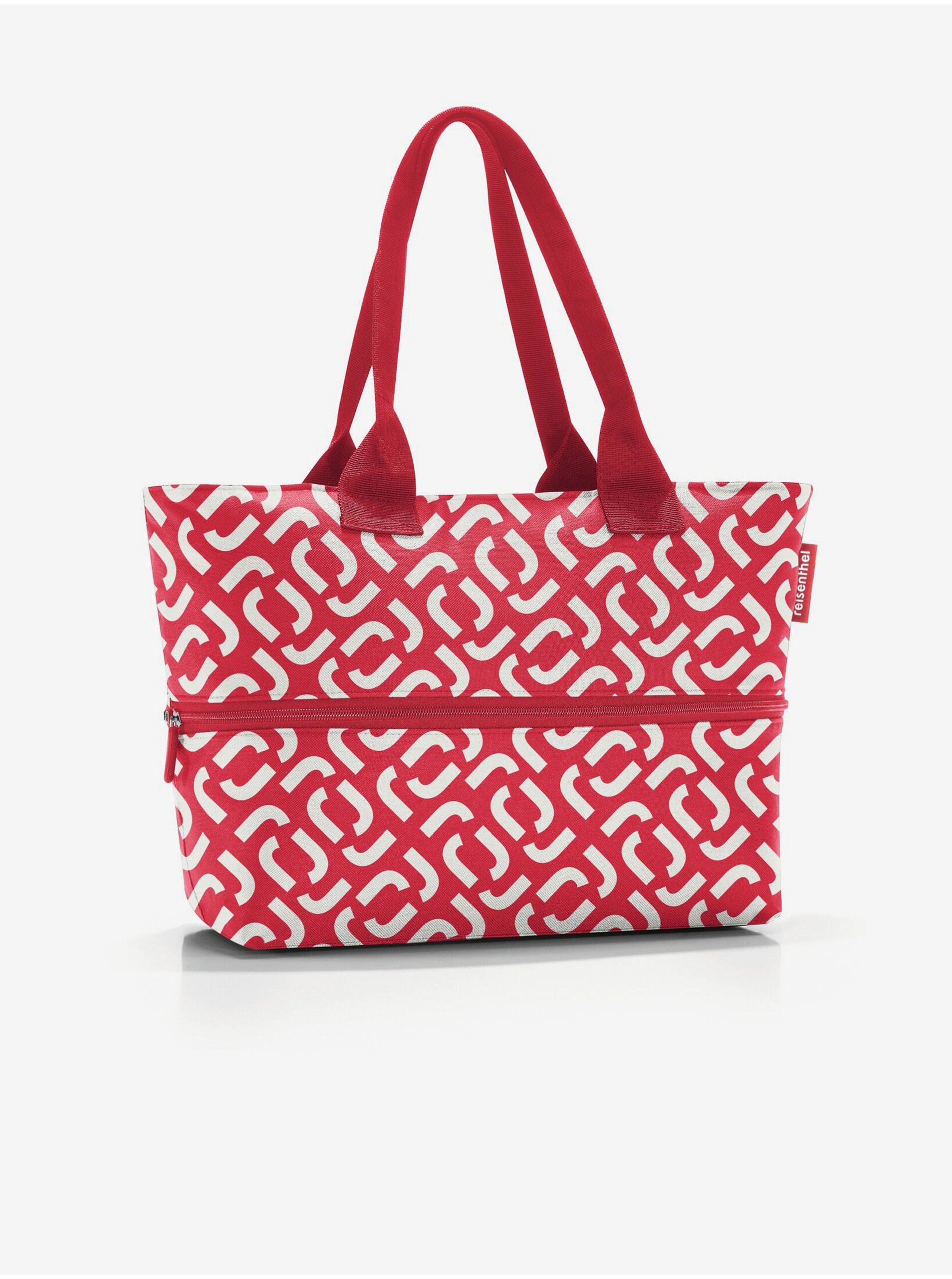 Lacno Červená vzorovaná shopper taška Reisenthel Shopper E1