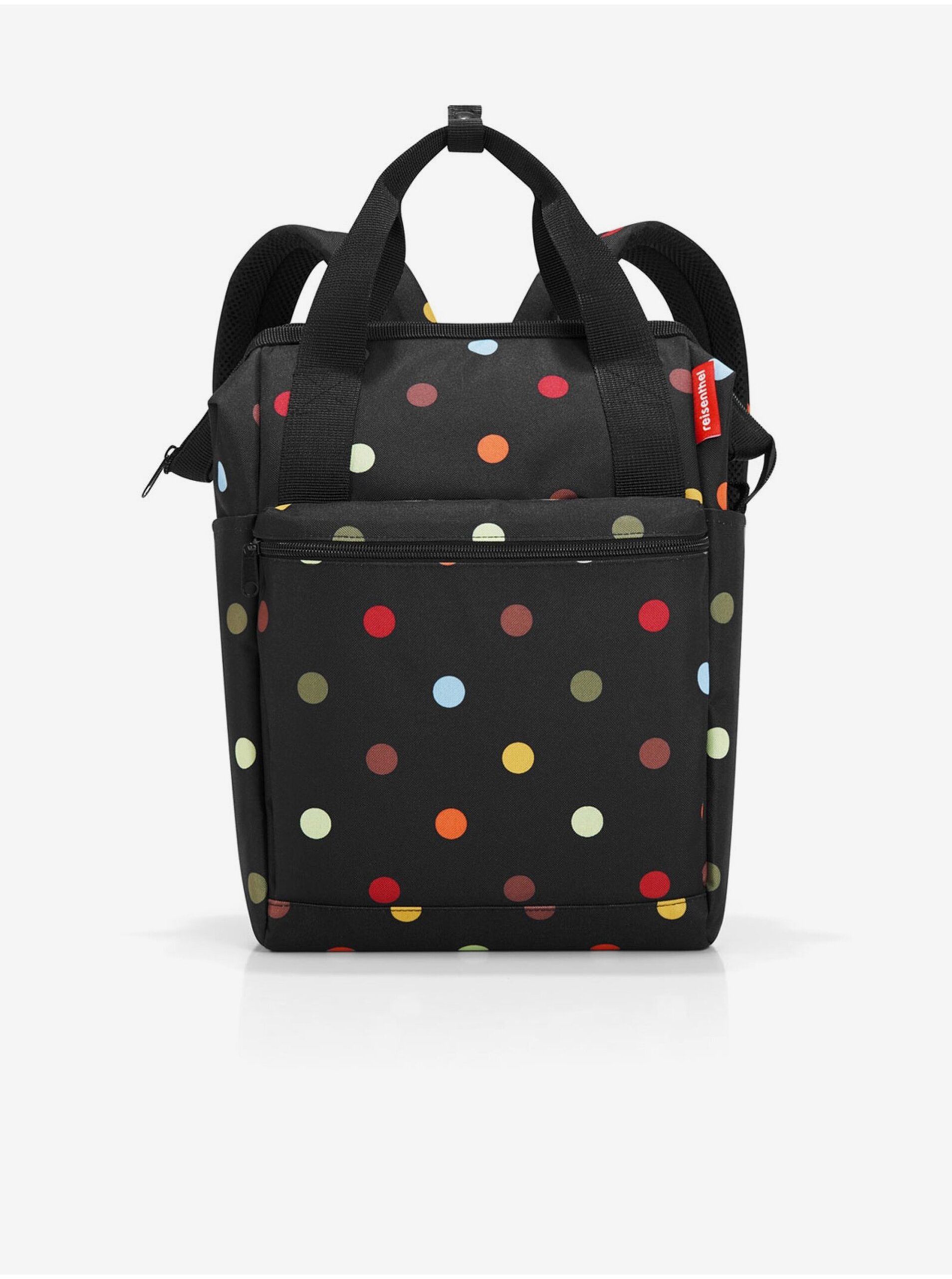 Levně Černý puntíkovaný batoh a taška 2v1 Reisenthel Allrounder R Dots