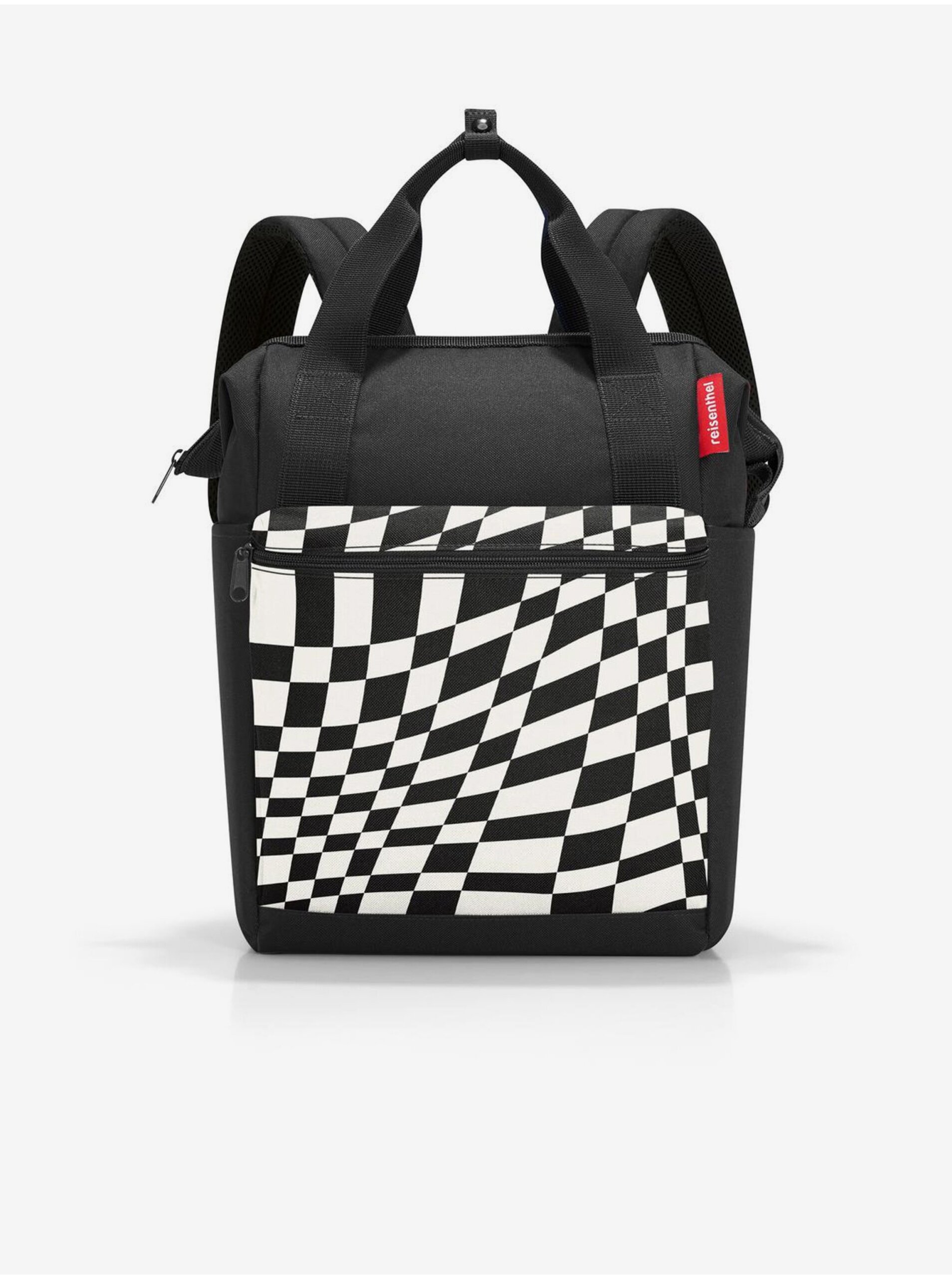 E-shop Bielo-čierny vzorovaný batoh a taška 2v1 Reisenthel Allrounder R Op-Art