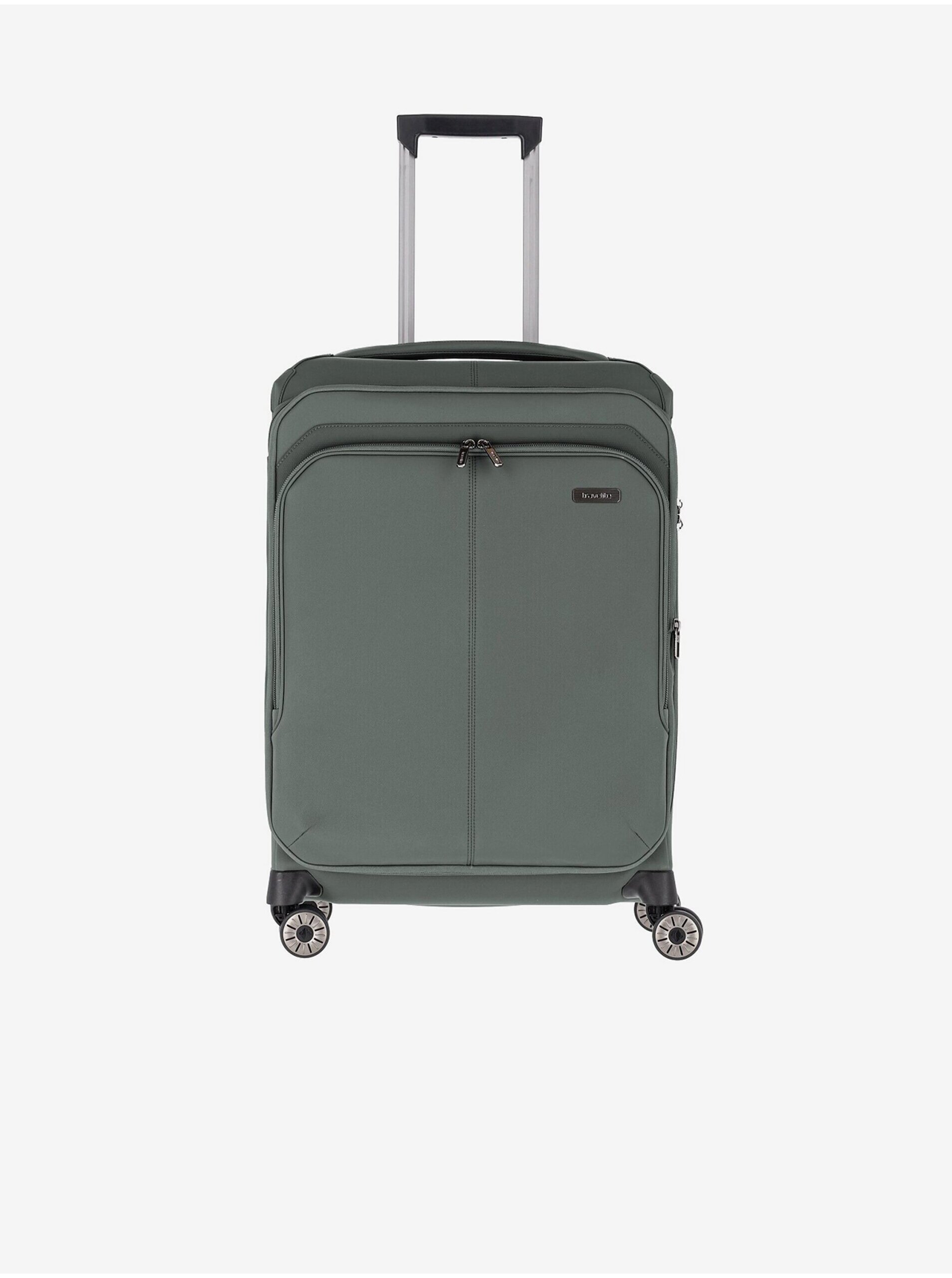 Levně Zelený cestovní kufr Travelite Priima M Olive