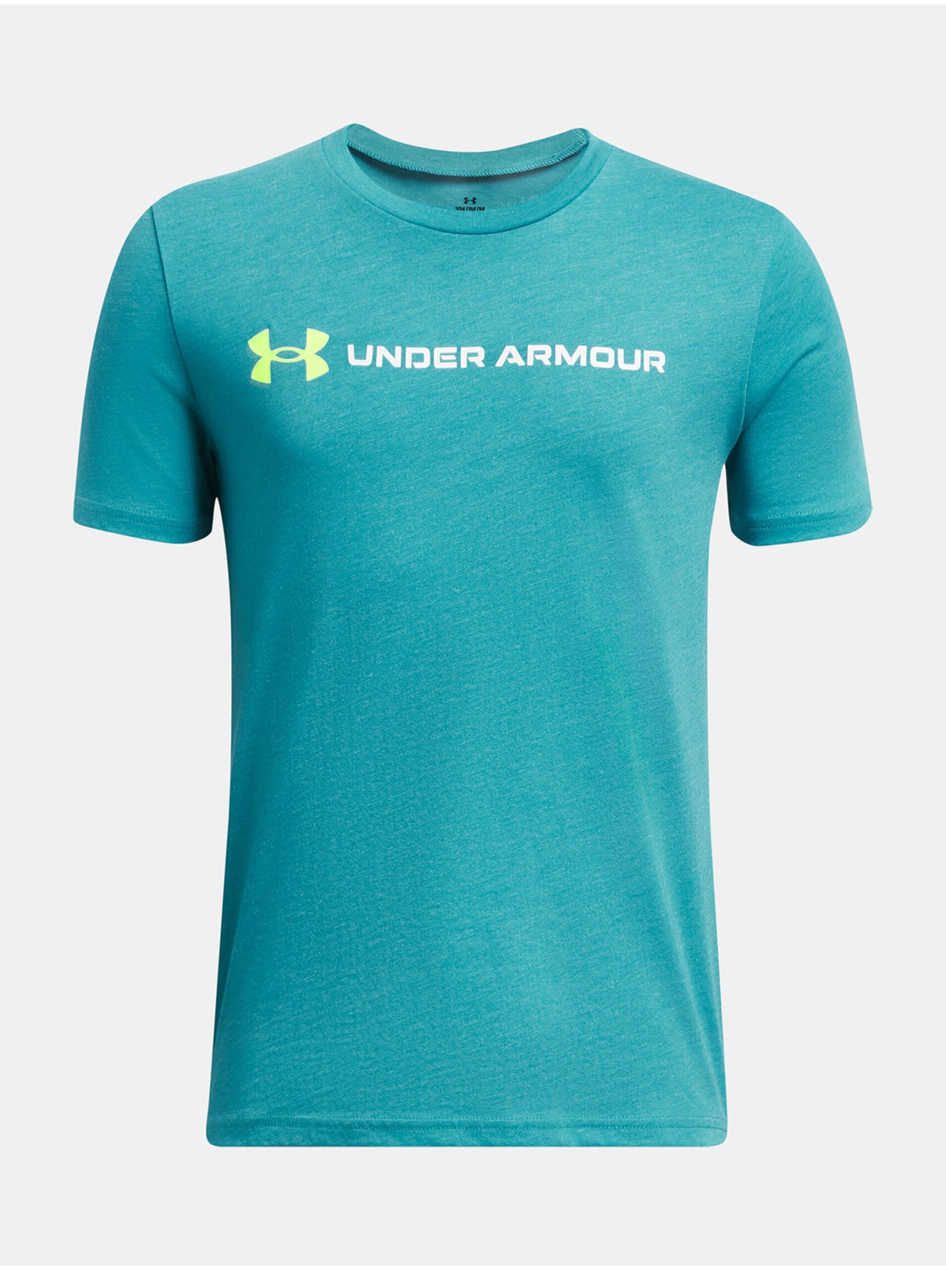 E-shop Modré tričko Under Armour UA B LOGO WORDMARK SS