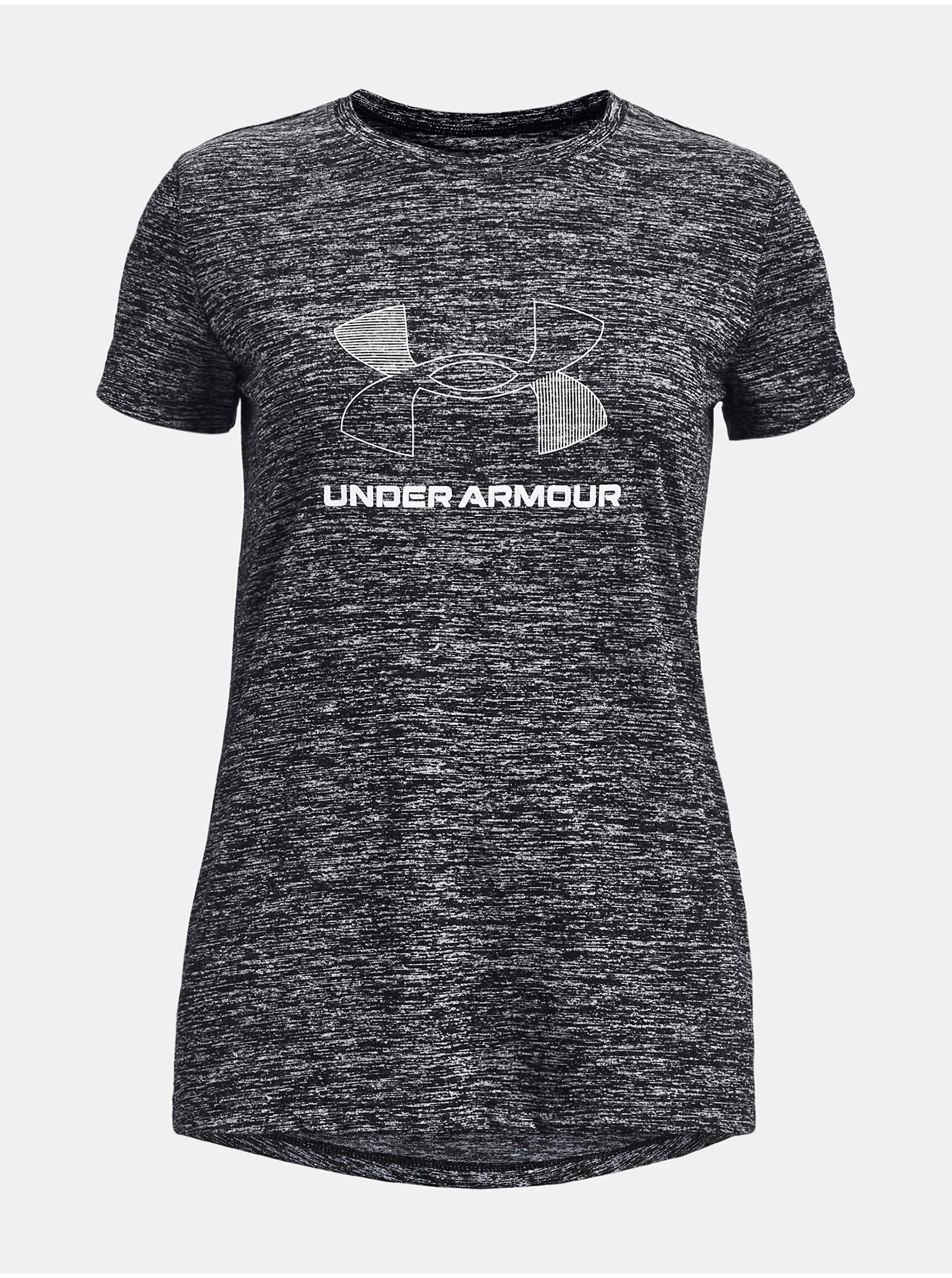 Levně Tmavě šedé sportovní tričko Under Armour UA Tech BL Twist SS