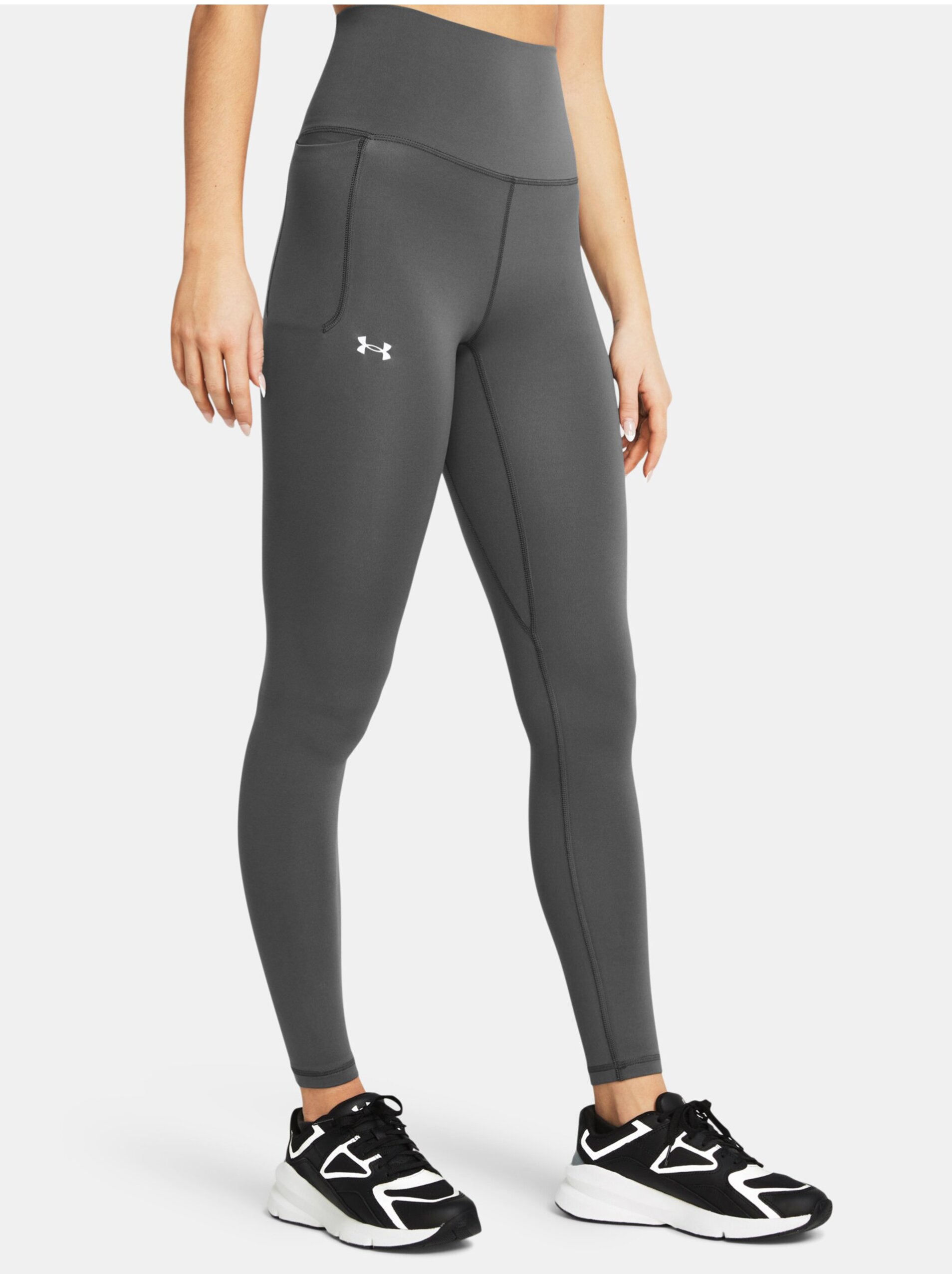 Levně Šedé sportovní legíny Under Armour Meridian Ultra HR LgTest