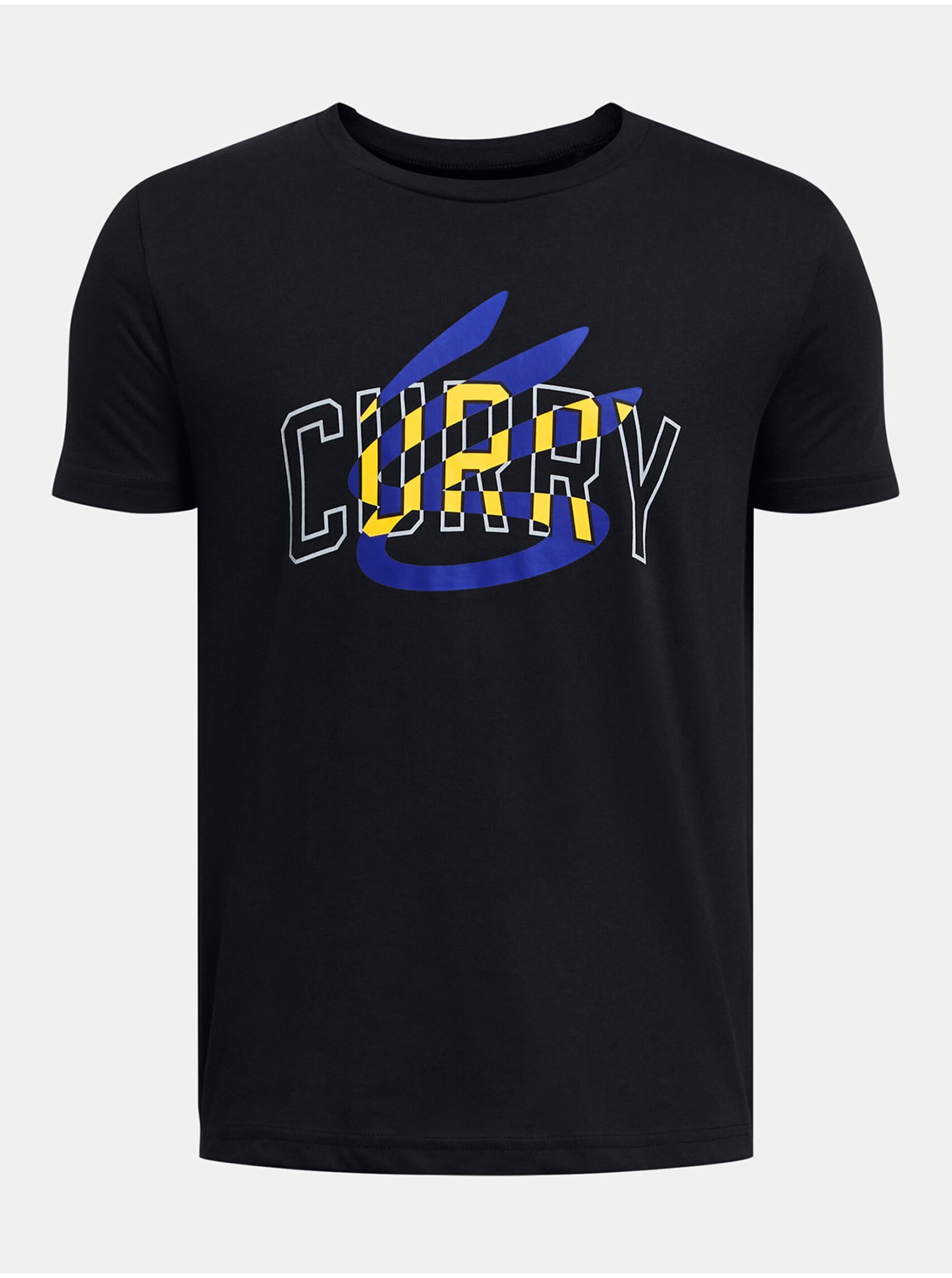 Lacno Čierne tričko Under Armour Curry Logo Tee