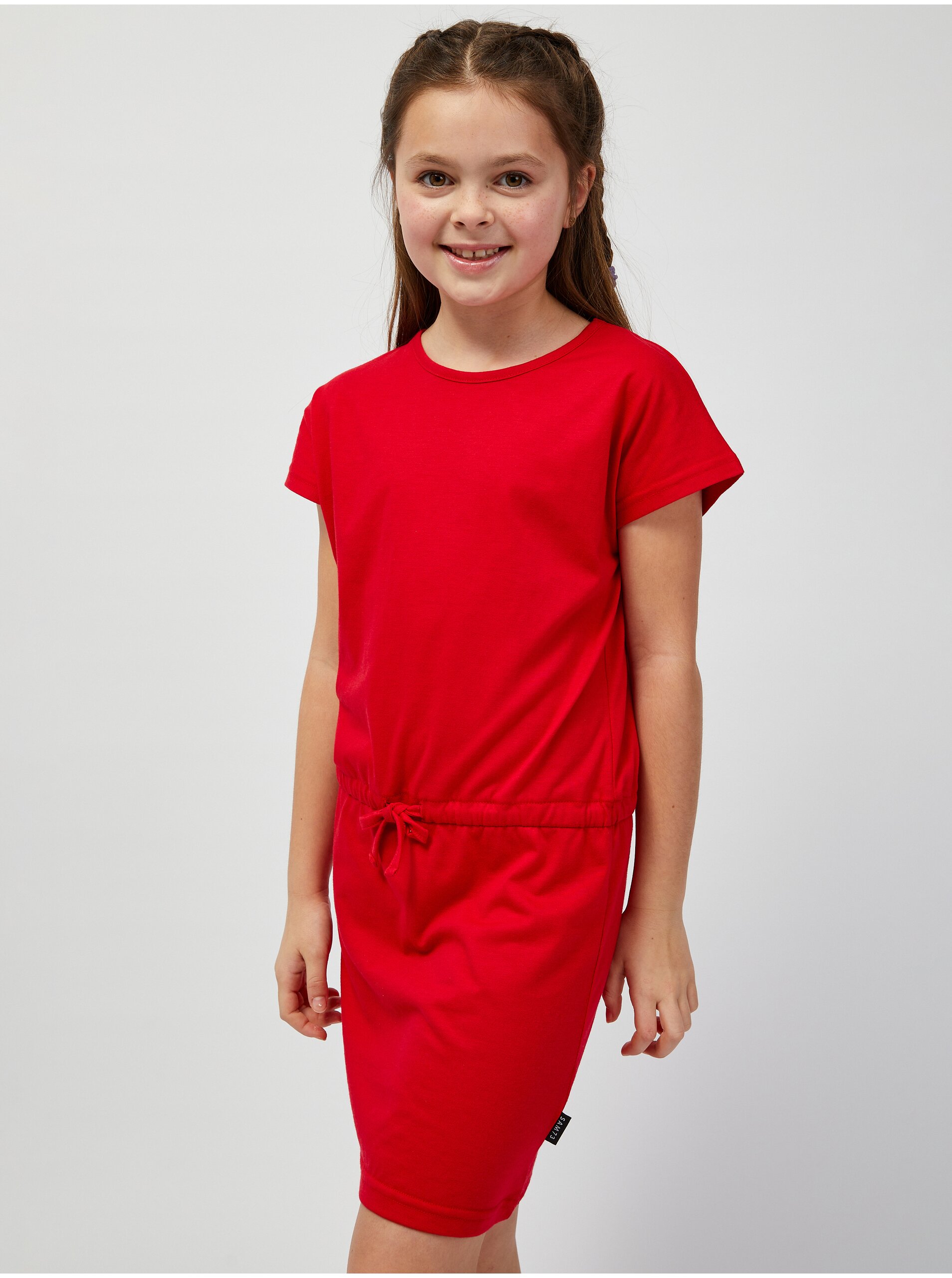E-shop Červené dievčenské šaty SAM 73 Lawrence