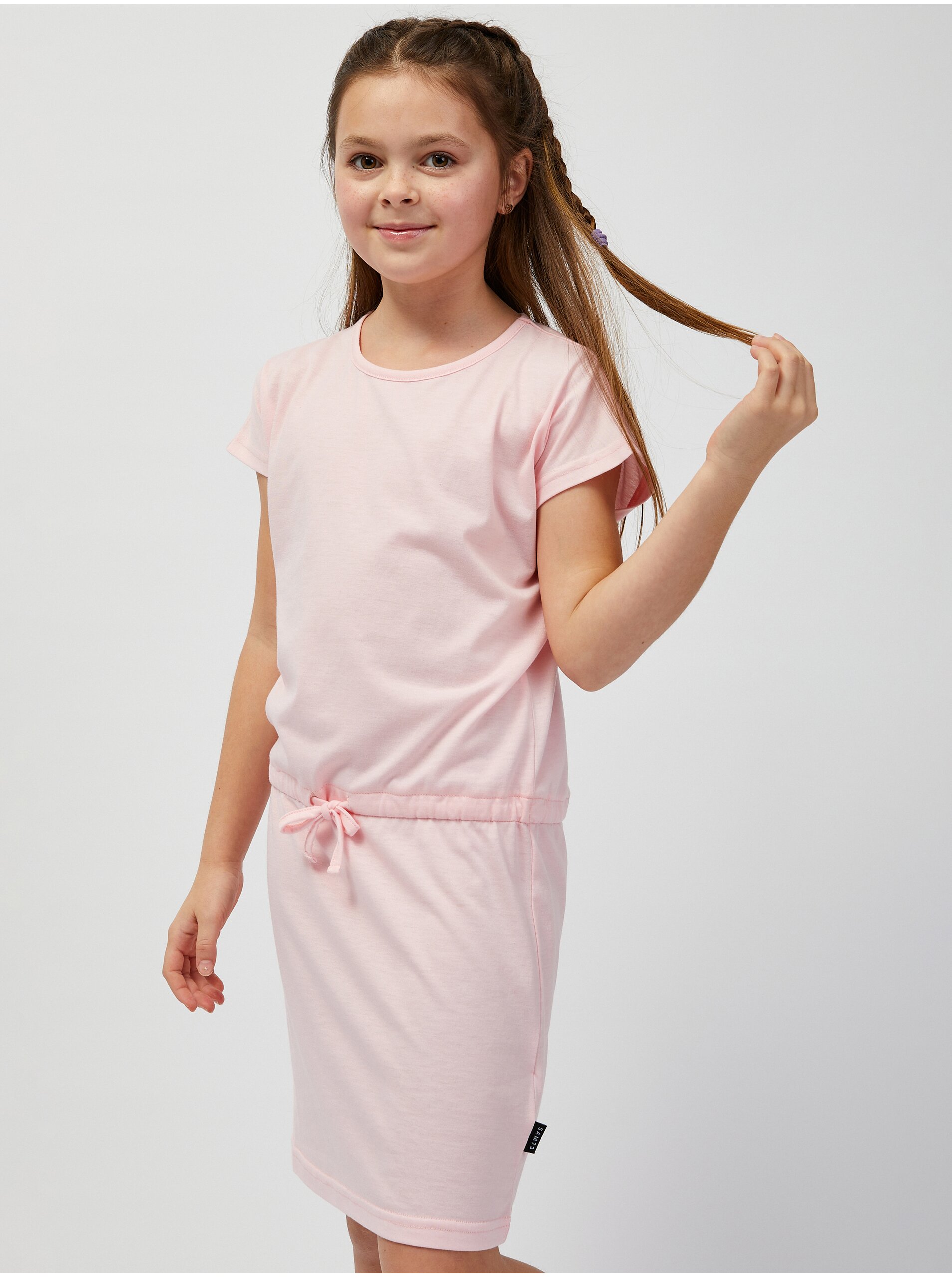 E-shop Světle růžové holčičí šaty SAM 73 Lawrence
