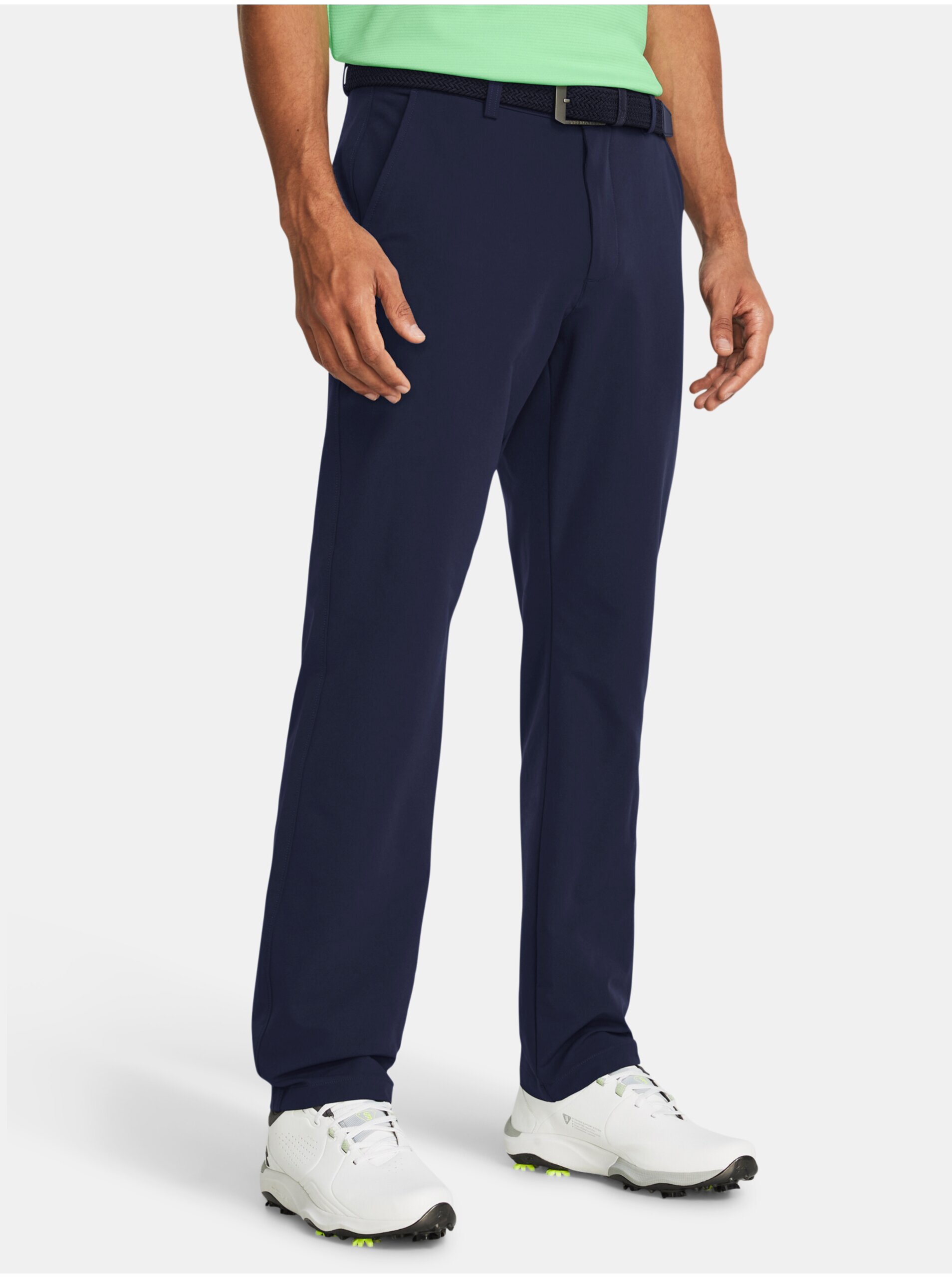 Levně Tmavě modré sportovní kalhoty Under Armour UA Tech Tapered Pant