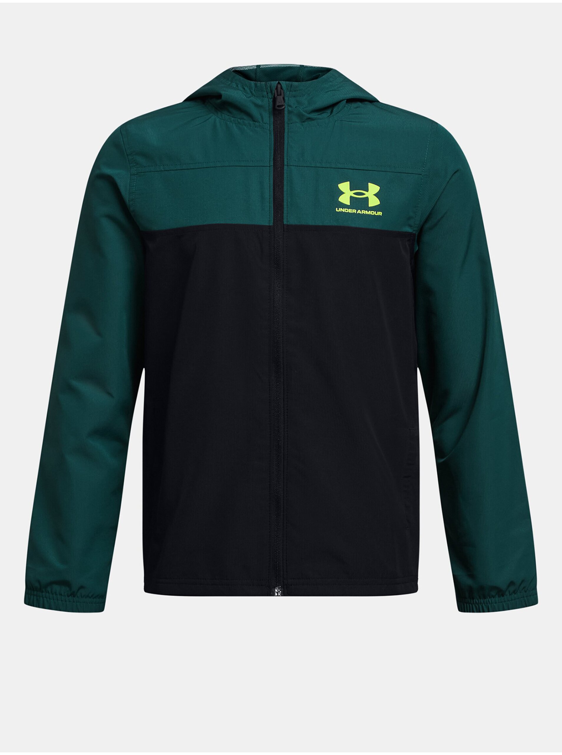 Levně Petrolejová sportovní bunda Under Armour UA Sportstyle Windbreaker