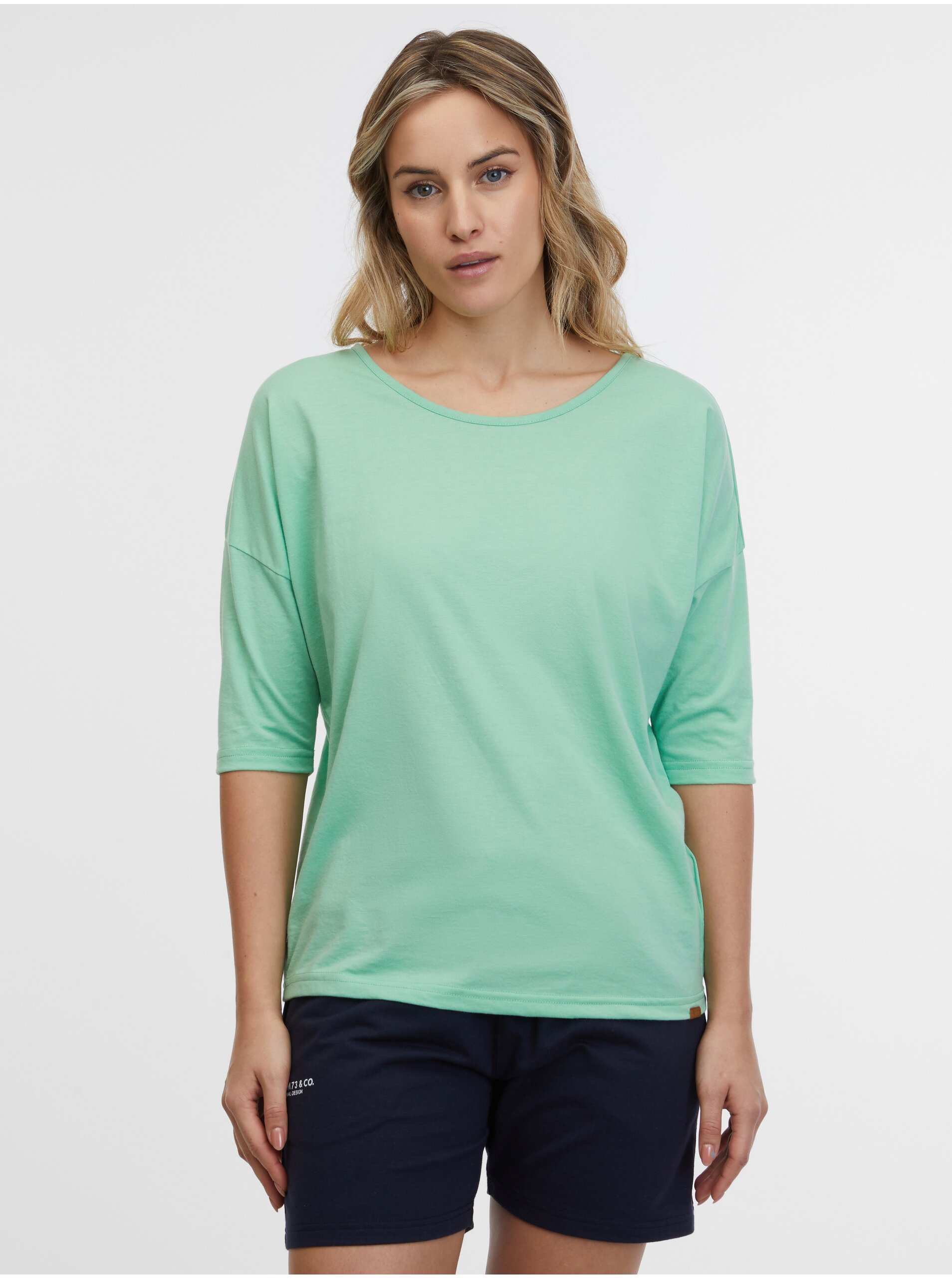 E-shop Světle zelené dámské tričko SAM 73 Carlota