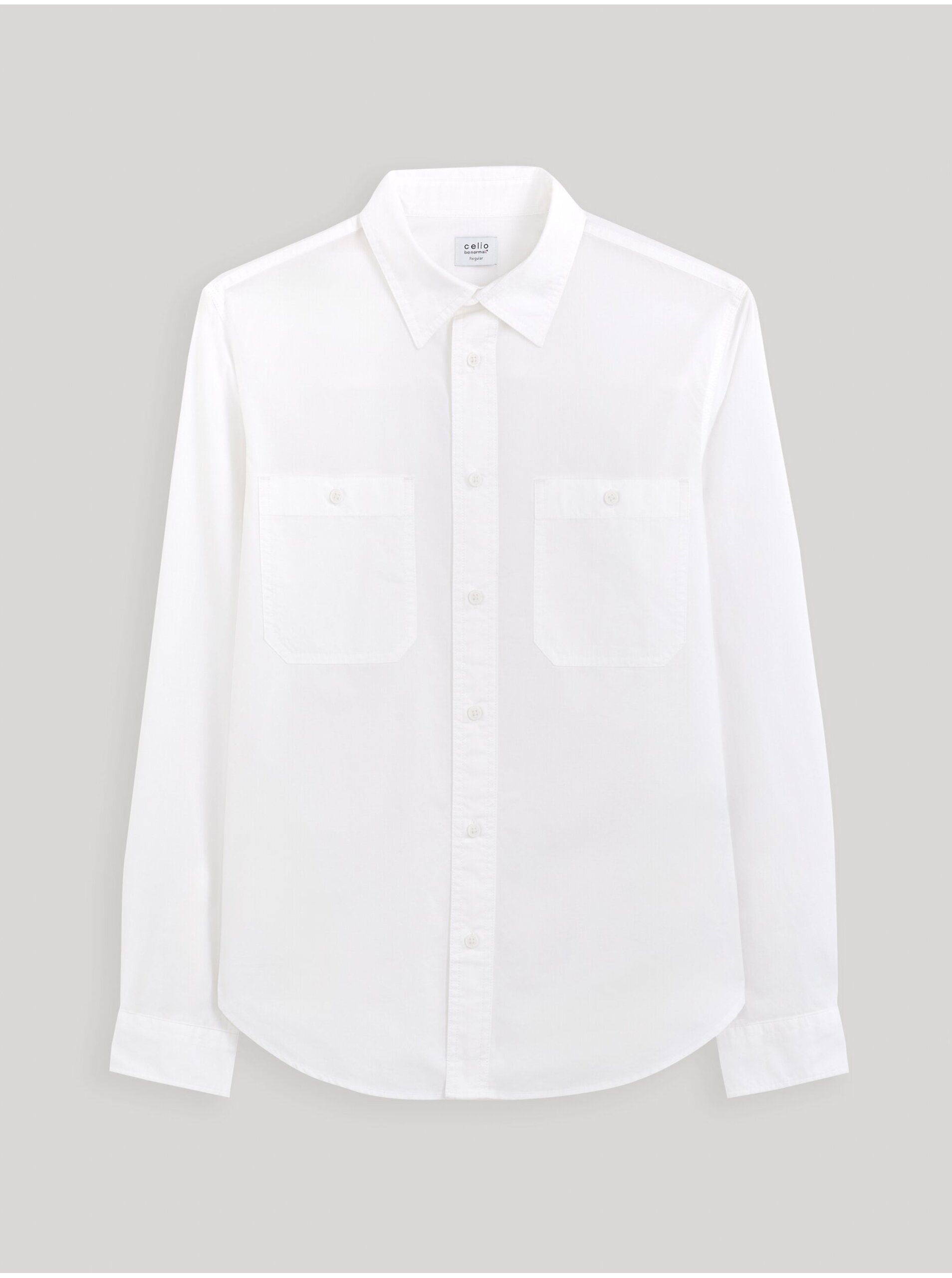 Levně Bílá pánská košile Celio Gagusti2