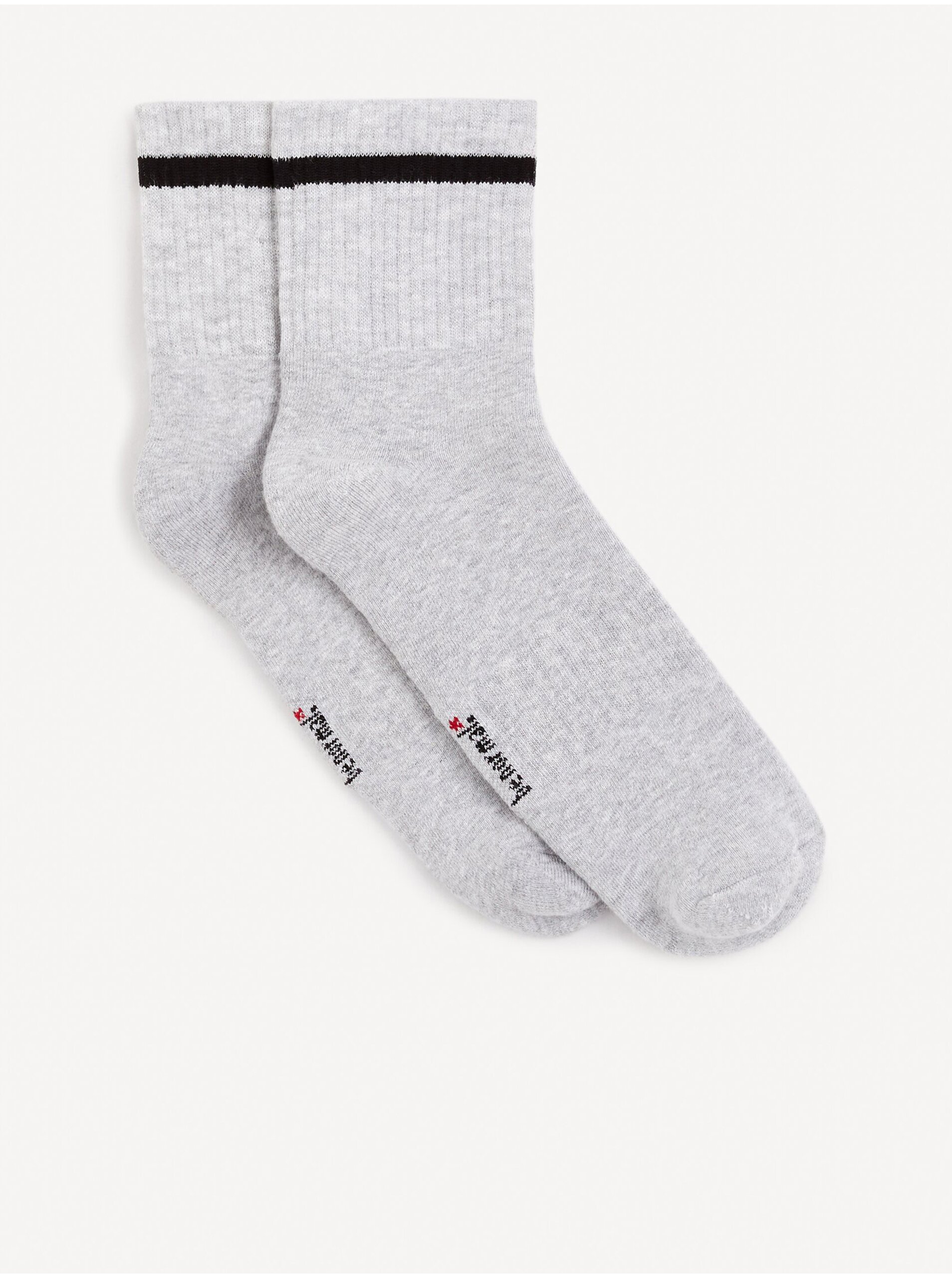 E-shop Svetlosivé pánske ponožky Celio Gihalf