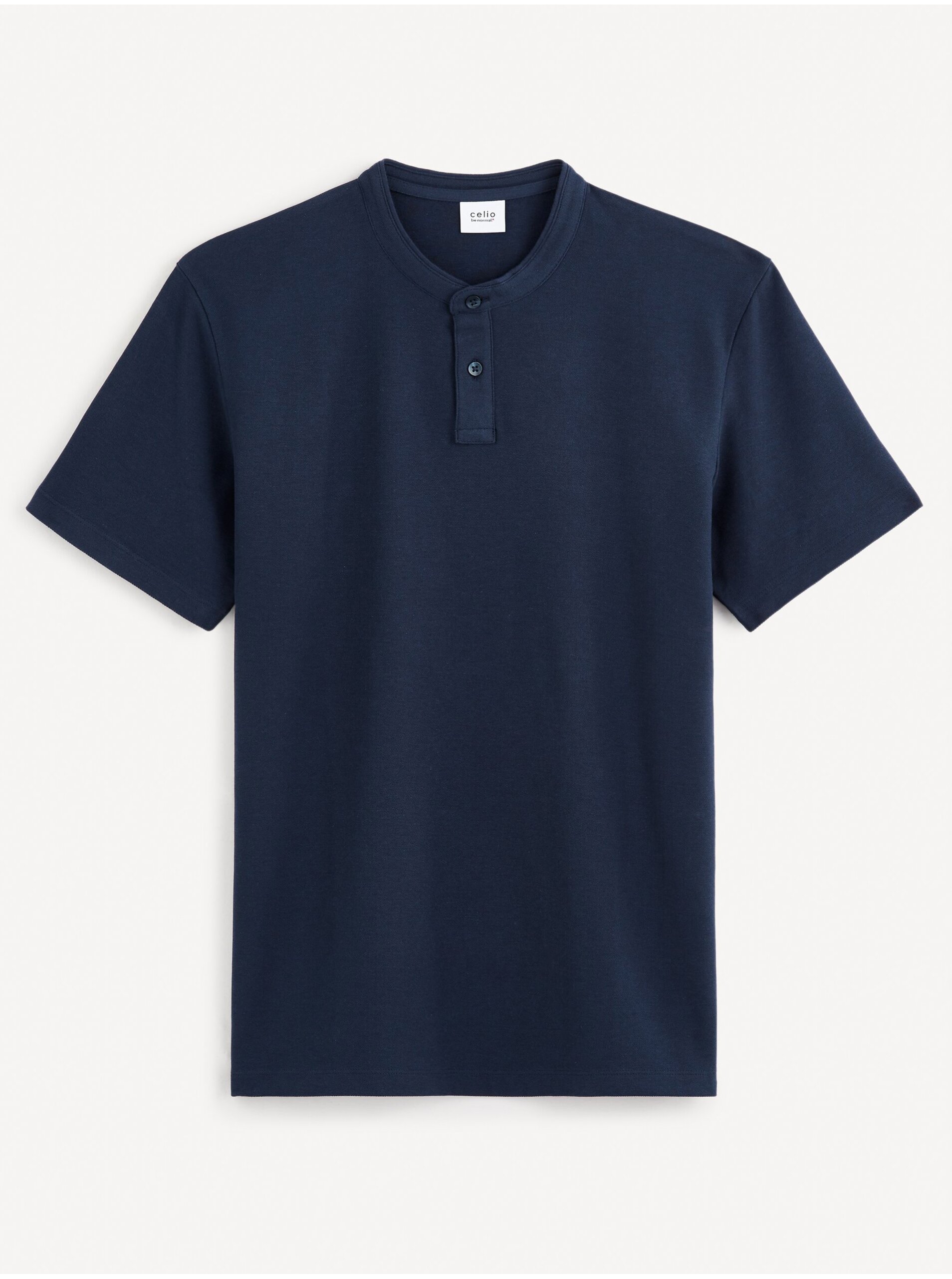 E-shop Tmavě modré pánské basic polo tričko Celio Gesohel