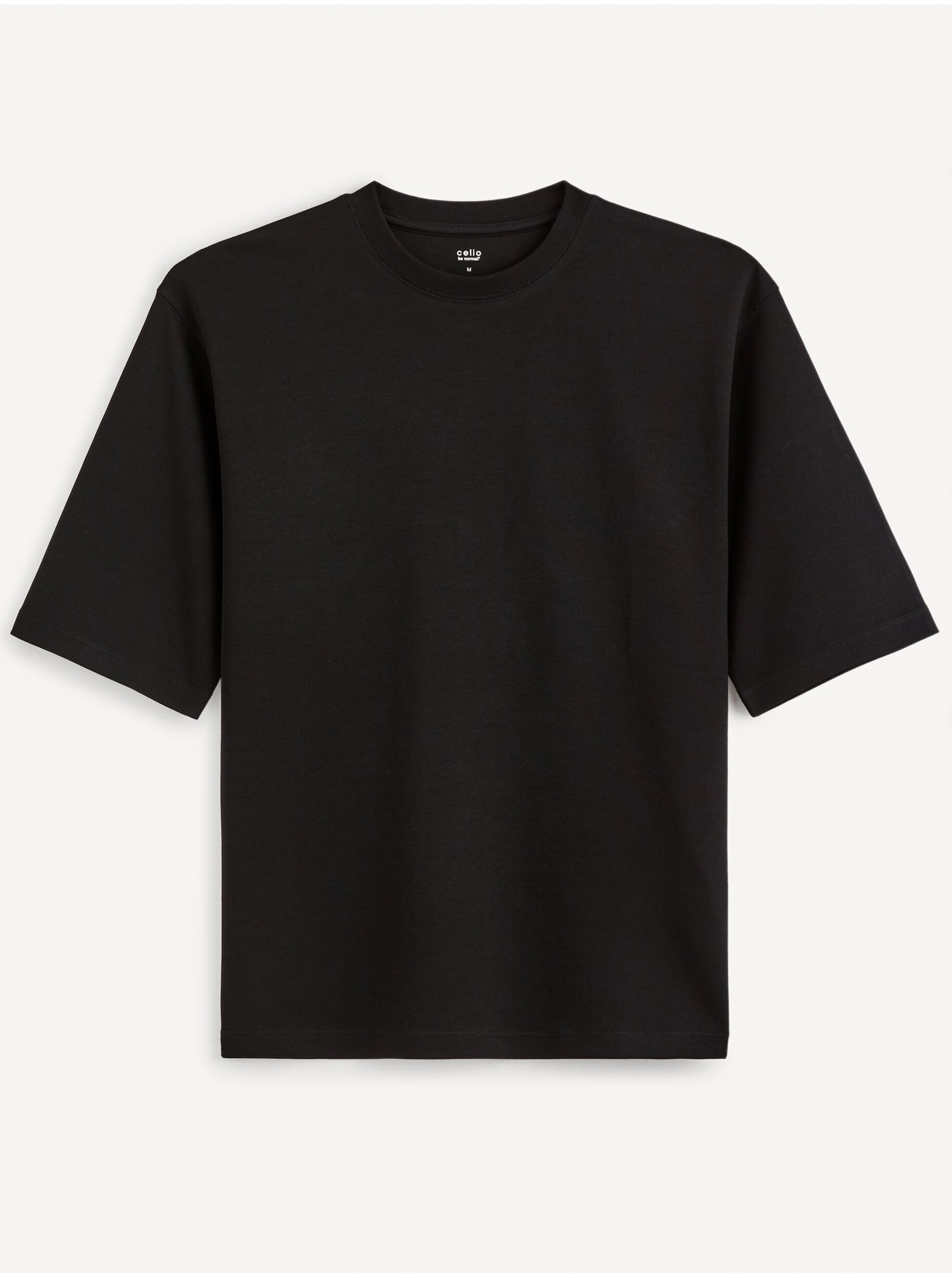 E-shop Černé pánské tričko Celio Gehem