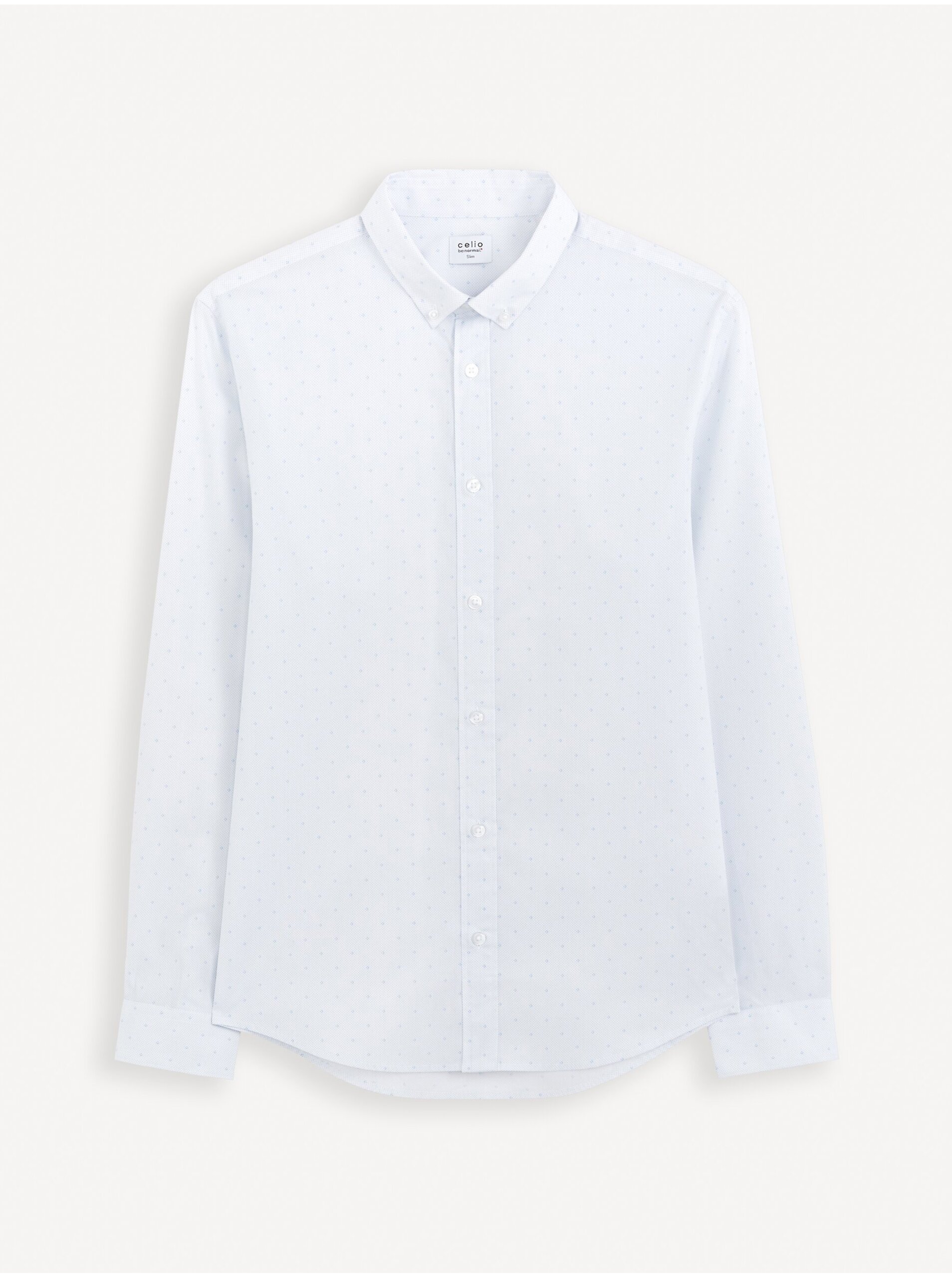 Levně Bílá pánská košile Celio Gaop