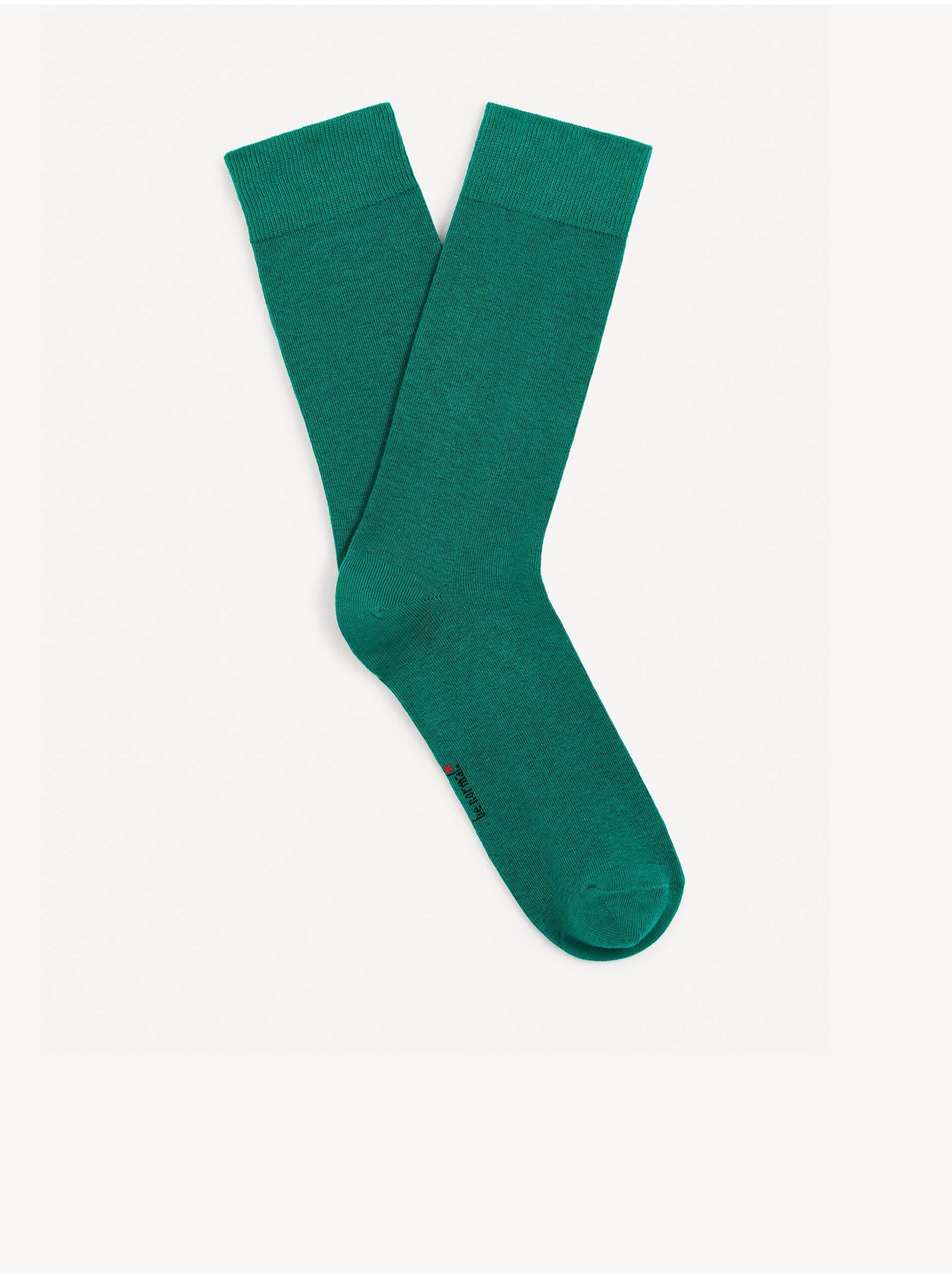 Levně Zelené pánské ponožky Celio Milof