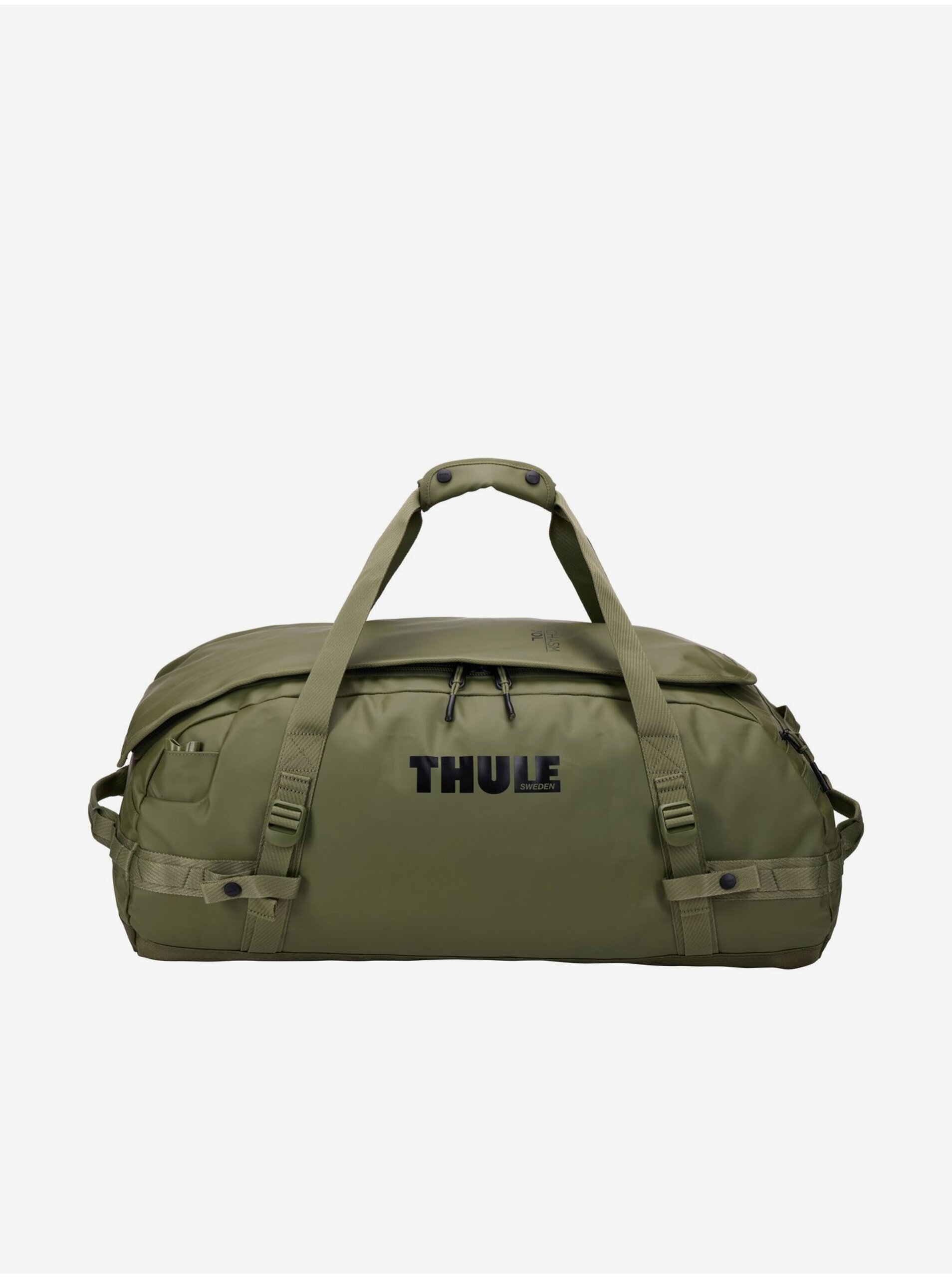 Levně Khaki cestovní taška 70 l Thule Chasm