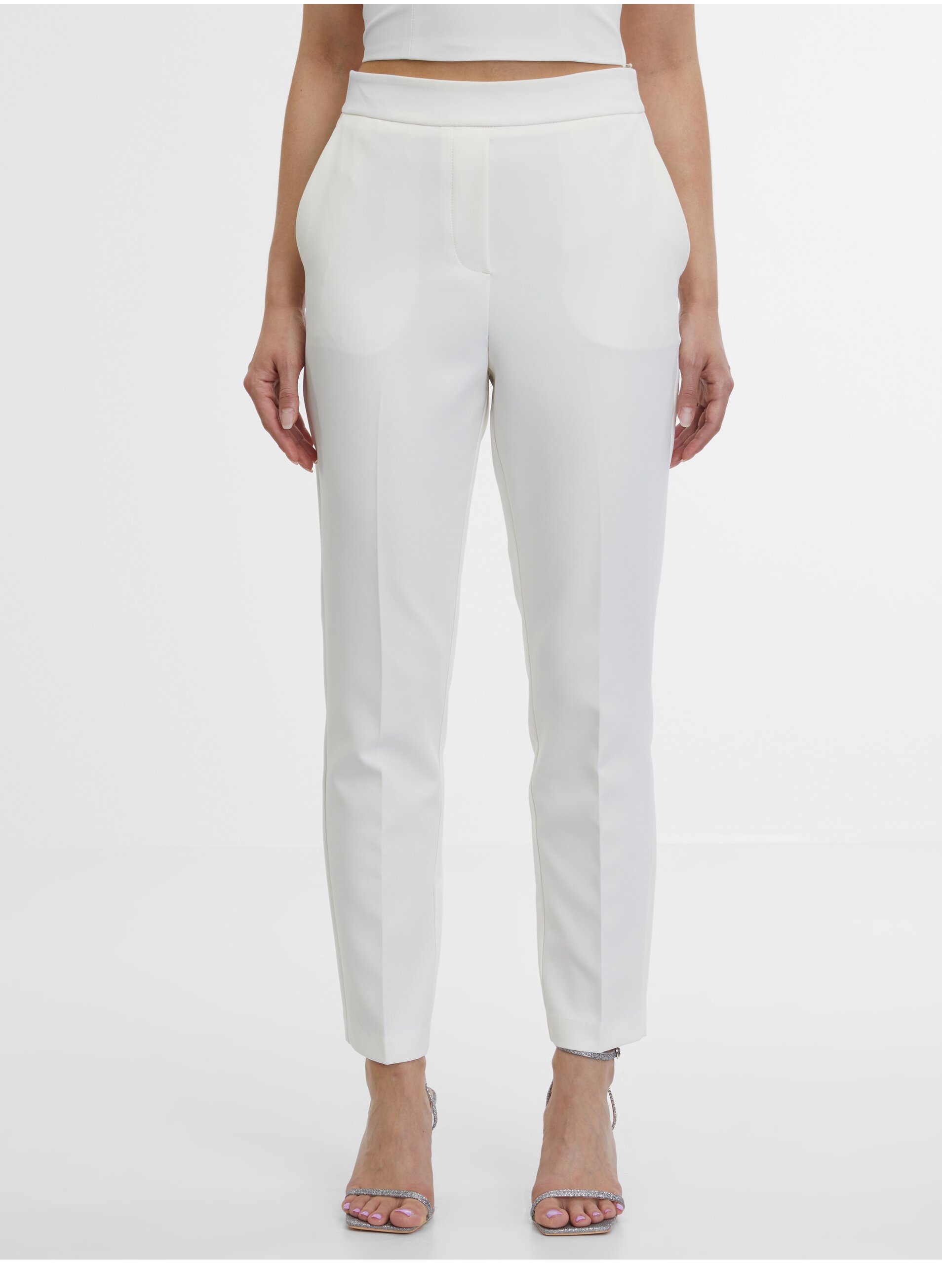 E-shop Krémové dámské kalhoty ORSAY