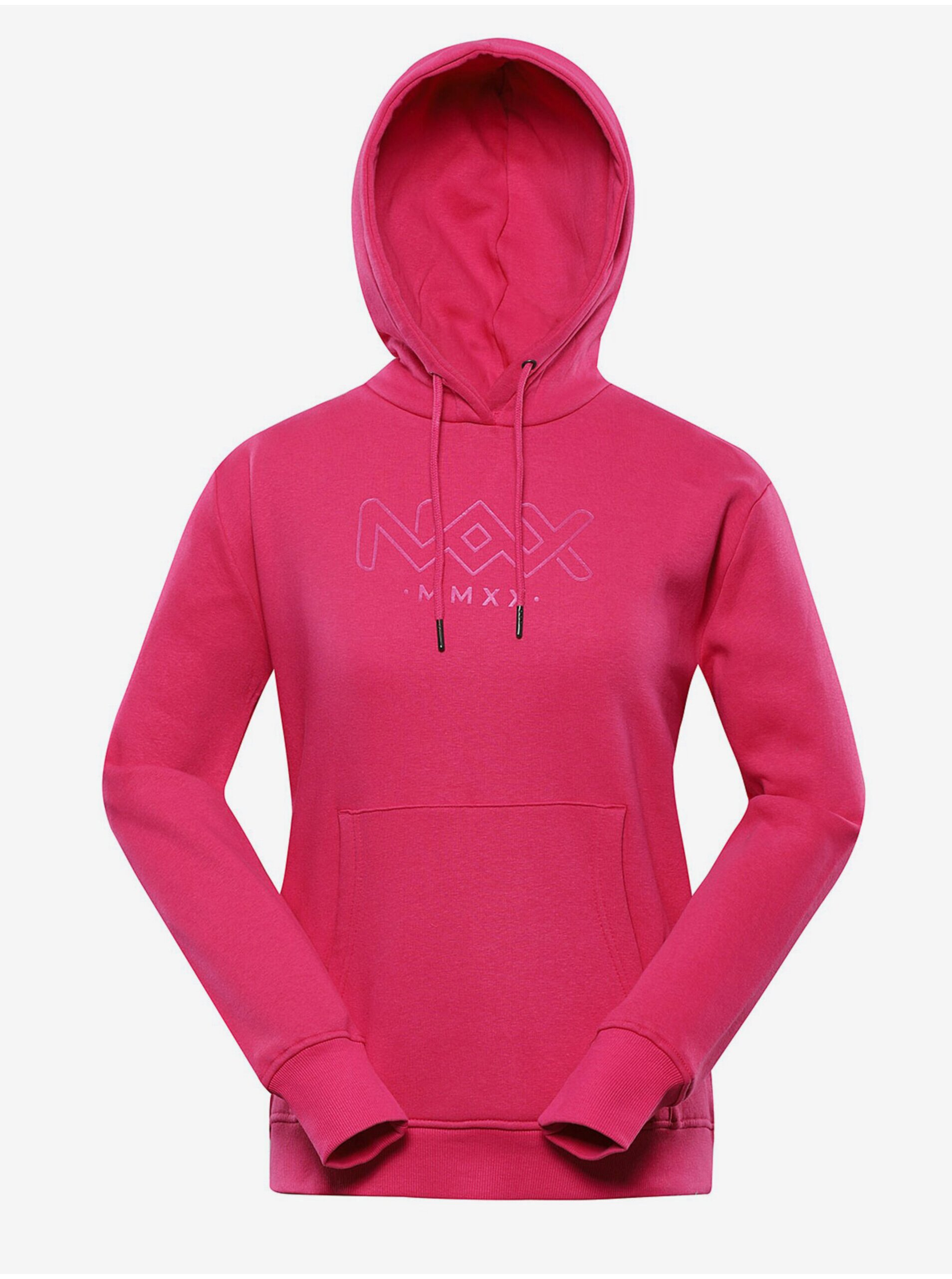 E-shop Tmavě růžová dámská mikina NAX Werena