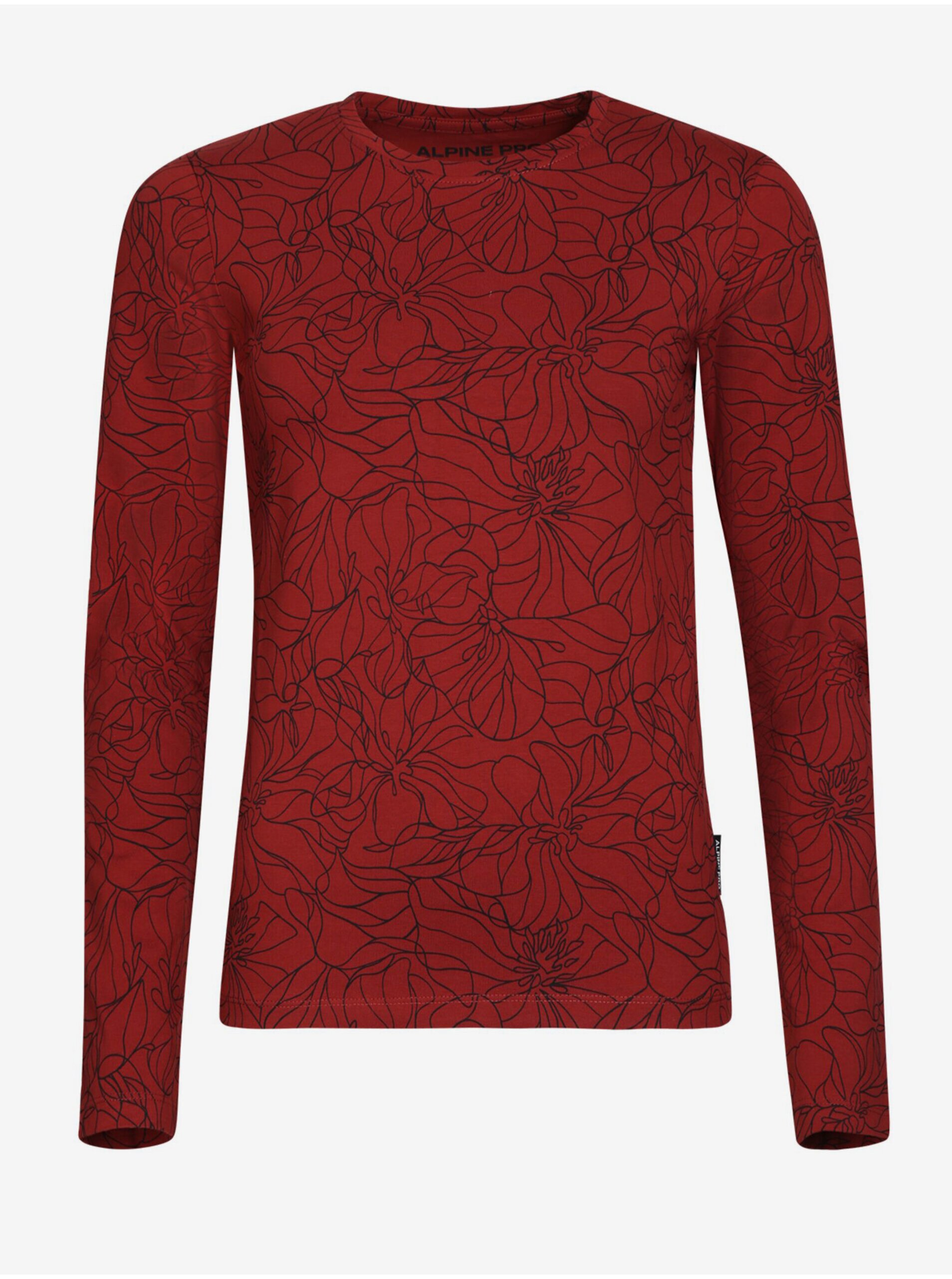 E-shop Červené dámské tričko ALPINE PRO Opesa