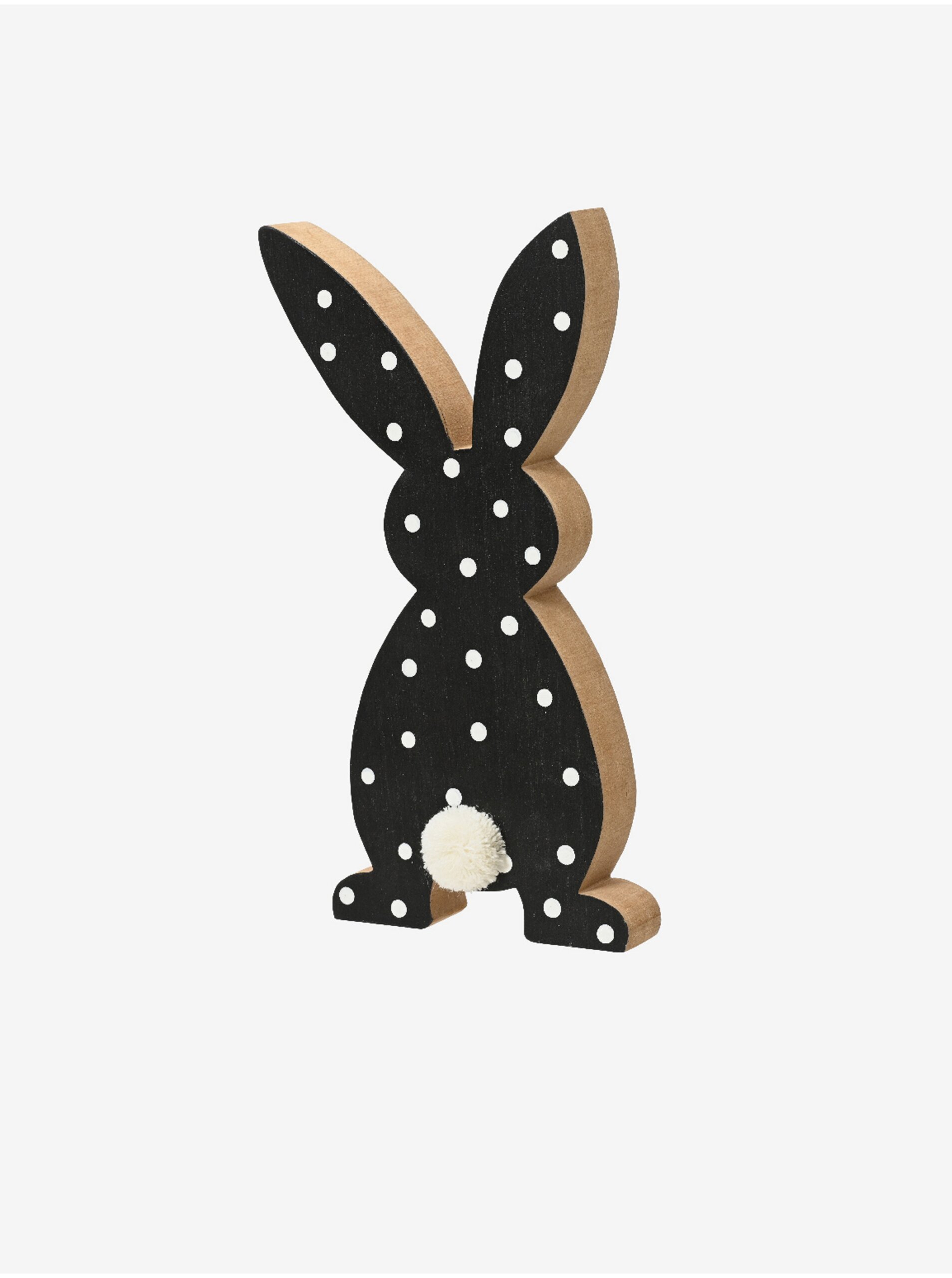 E-shop Černá dekorace ve tvaru králíčka Kaemingk