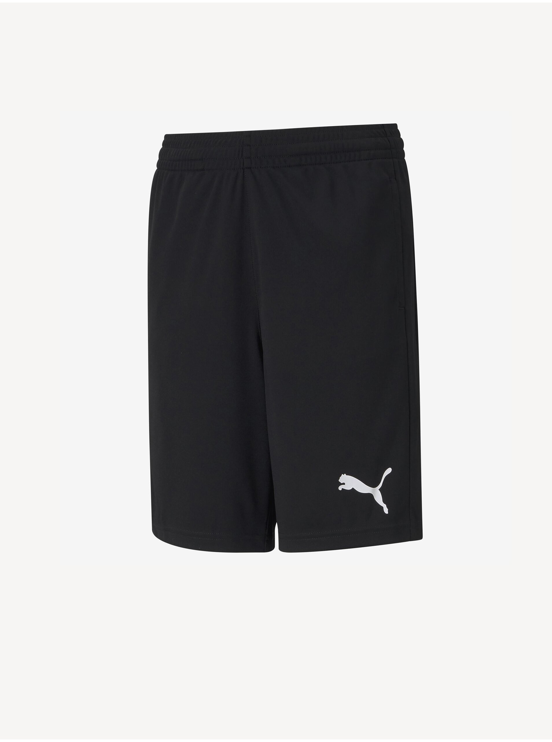 Lacno Čierne chlapčenské športové kraťasy Puma Active Interlock Shorts
