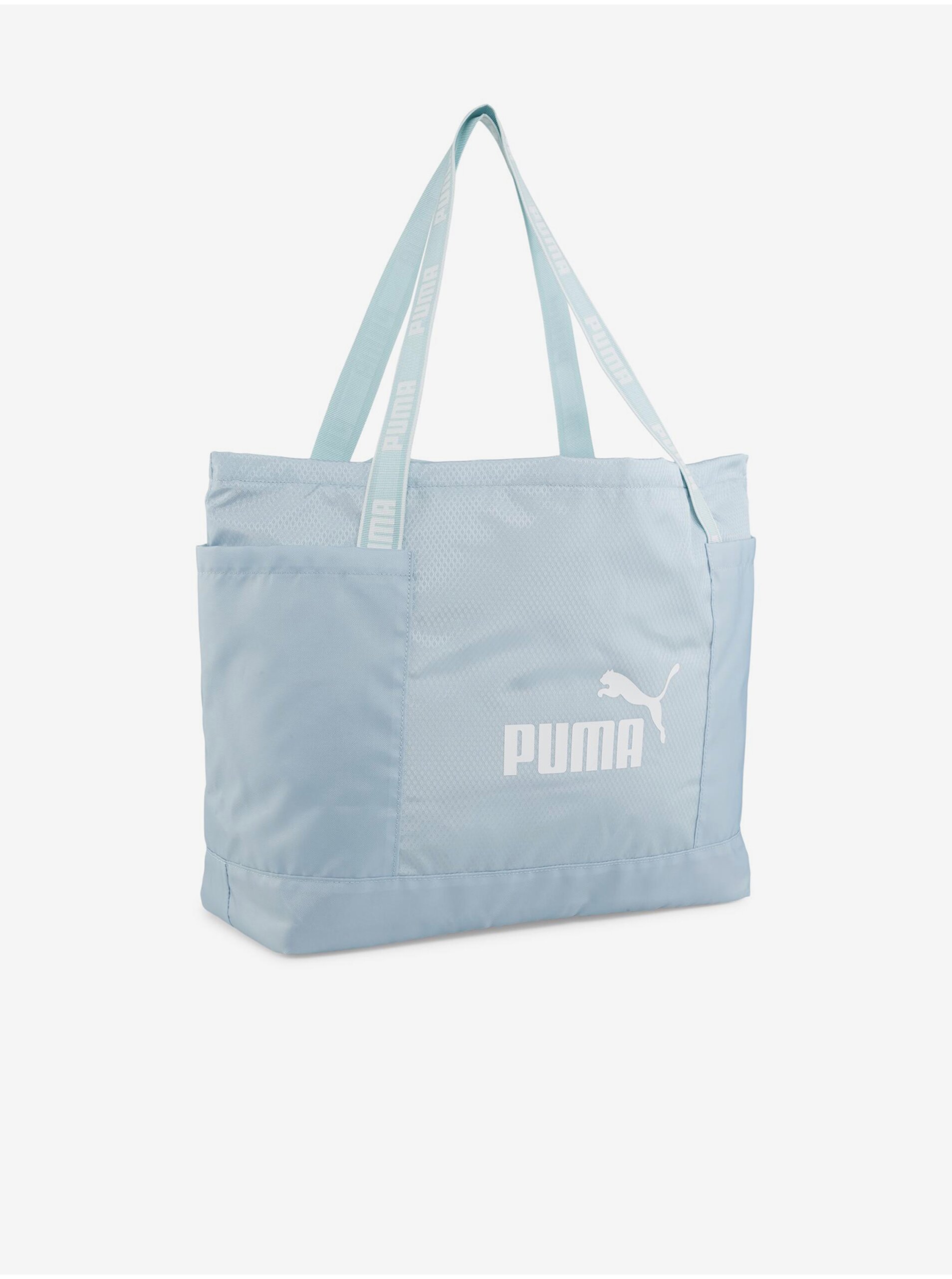 Levně Světle modrá taška Puma Core Base Large Shopper