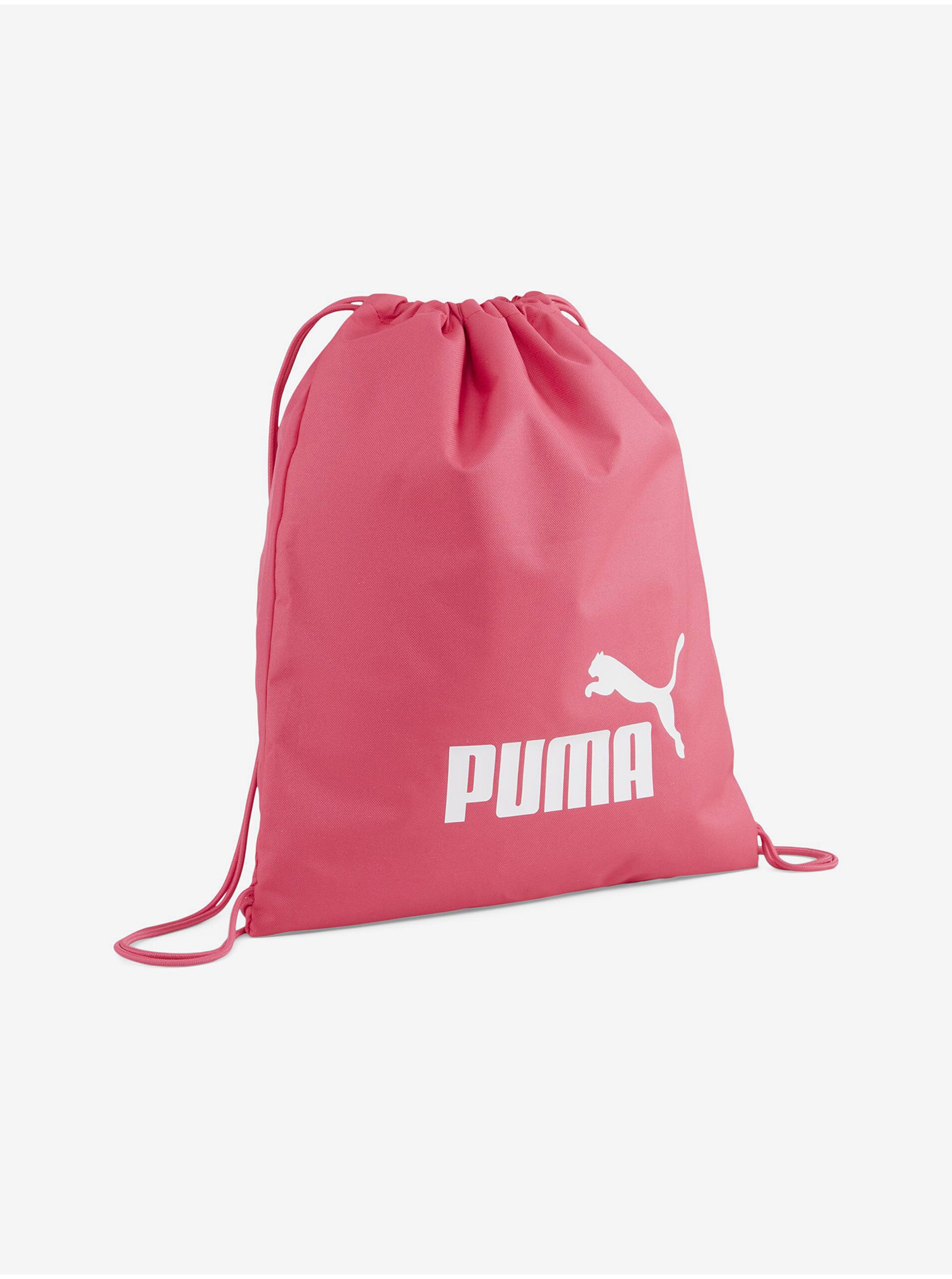 Levně Růžový dámský sportovní vak Puma Phase Gym Sack