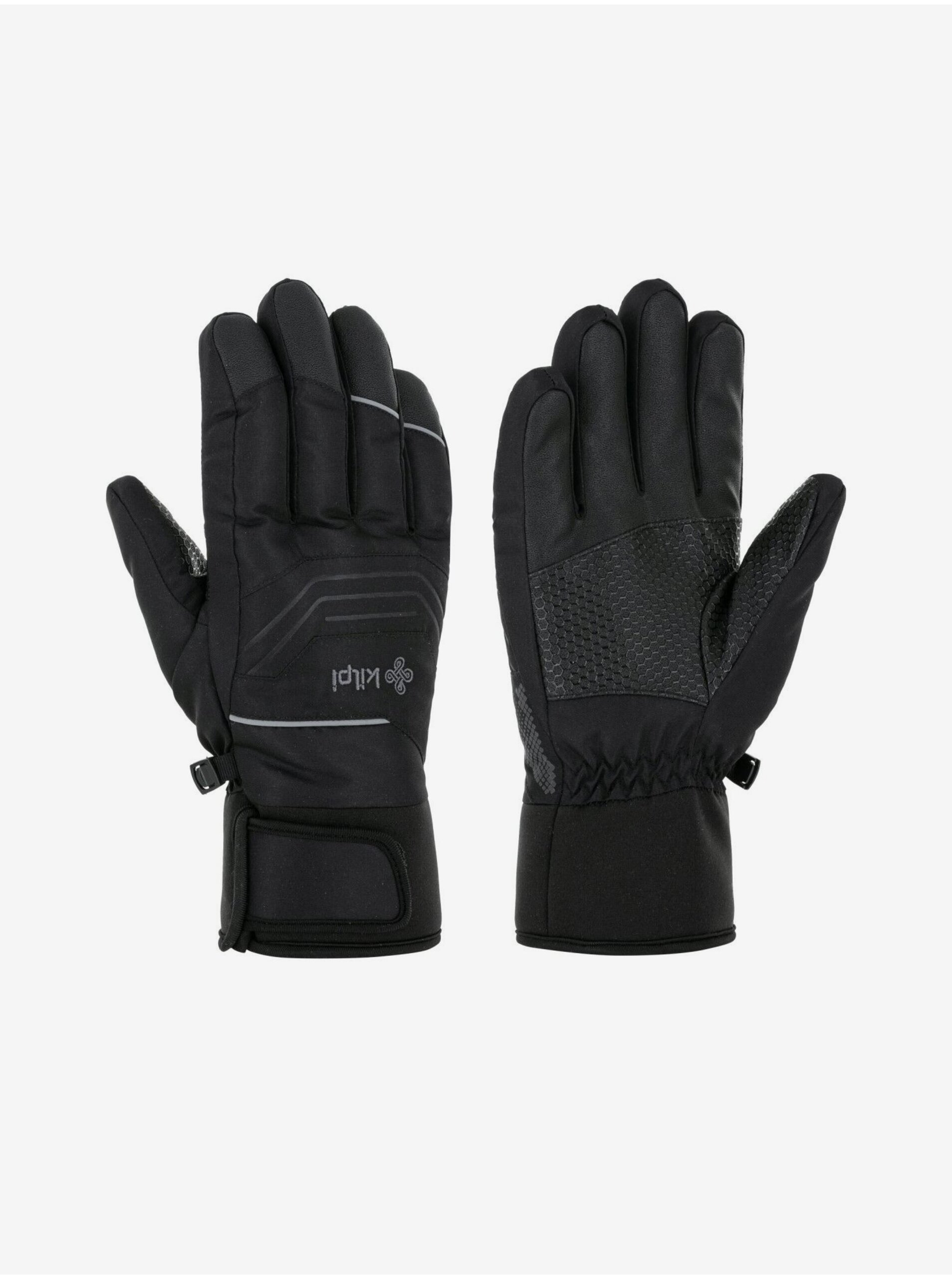 Lacno Čierne dámske lyžiarske rukavice Kilpi SKIMI-U