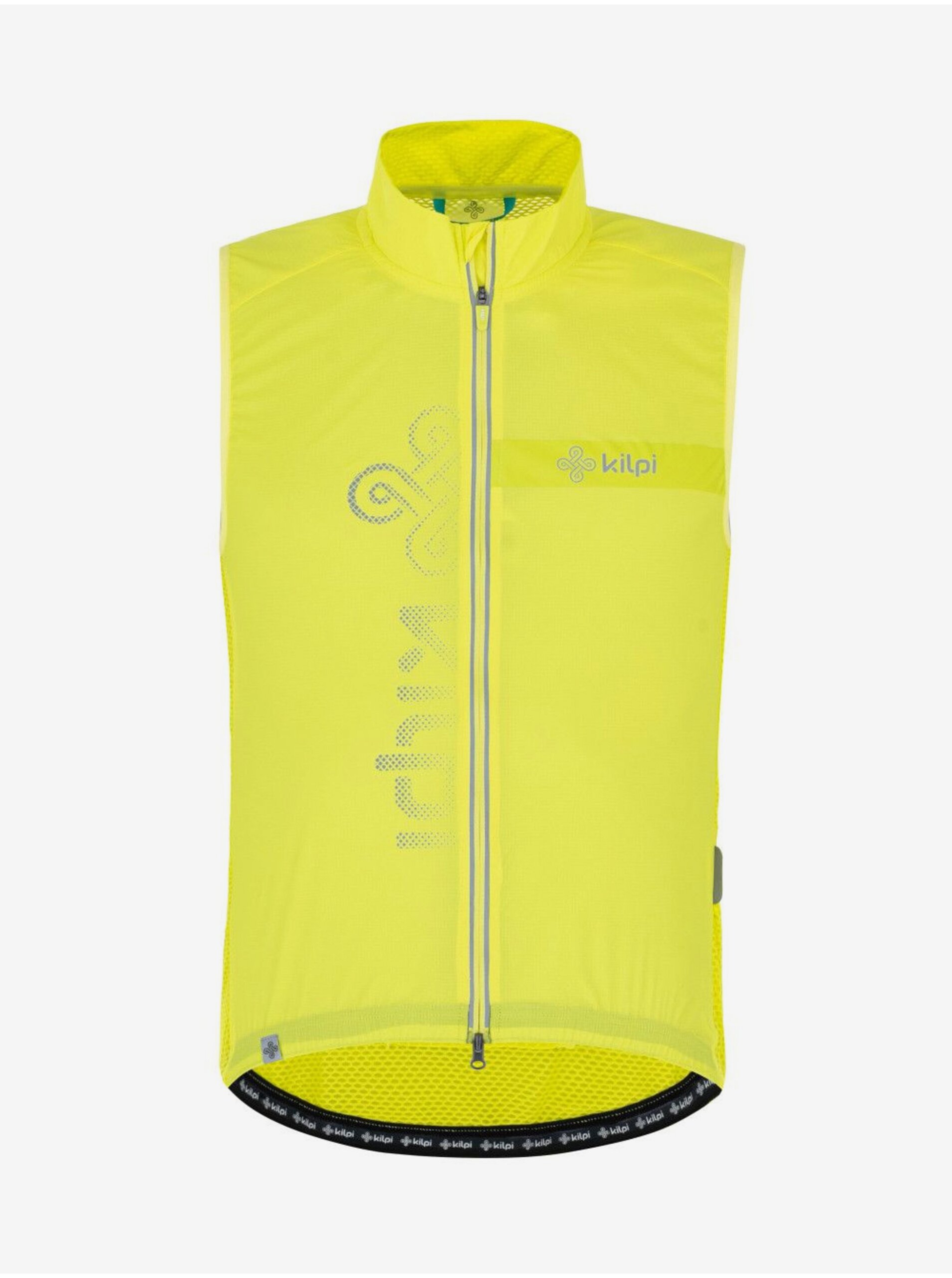 Levně Světle zelená pánská cyklistická vesta Kilpi FLOW-M