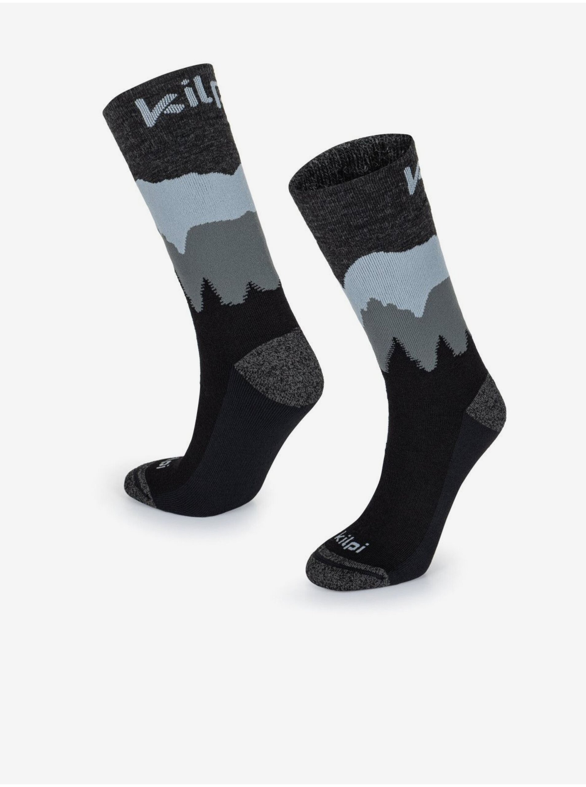 Lacno Čierne unisex ponožky z merino vlny Kilpi NORS-U