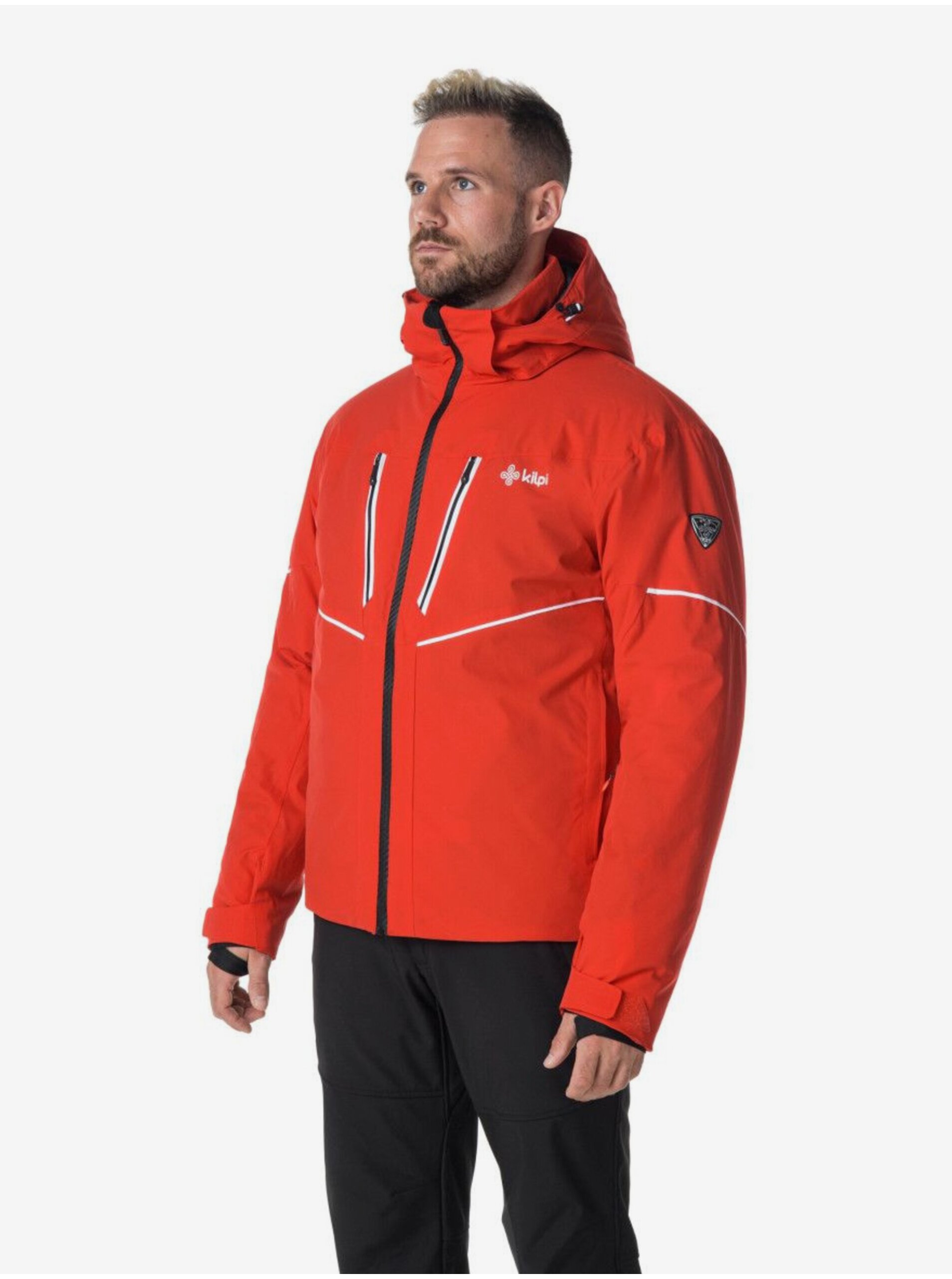 Levně Červená pánská lyžařská bunda Kilpi Tonn-M