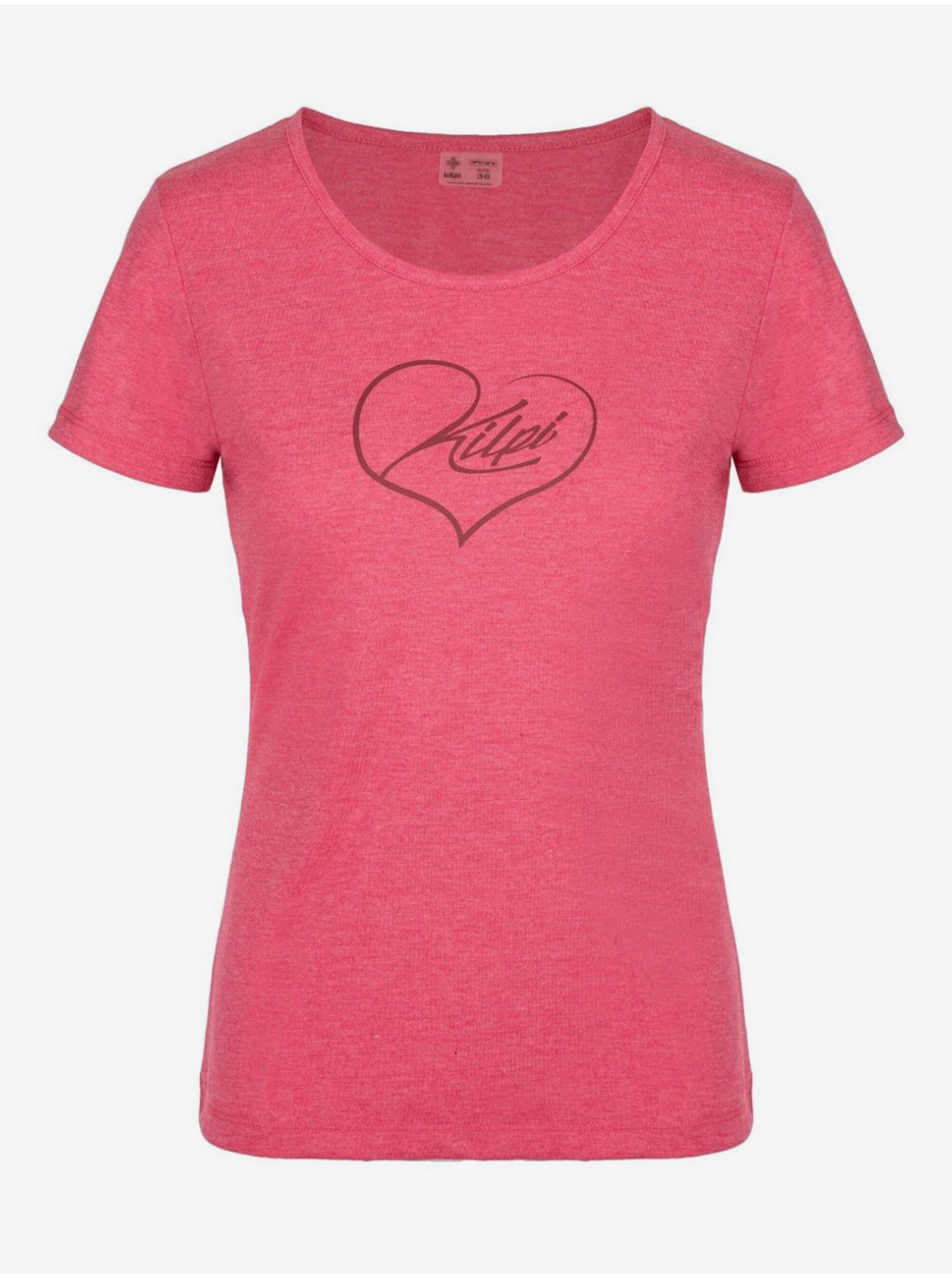 Levně Tmavě růžové dámské sportovní tričko Kilpi GAROVE