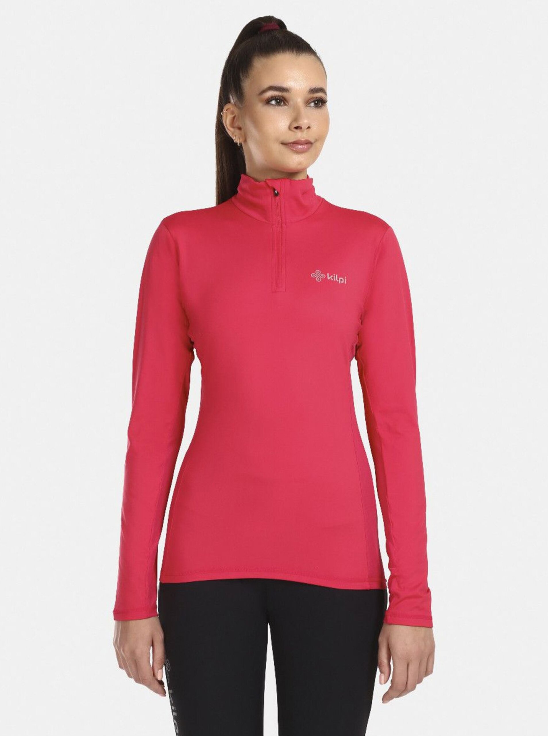 E-shop Tmavě růžové dámské termo tričko se stojáčkem KILPI WILLIE