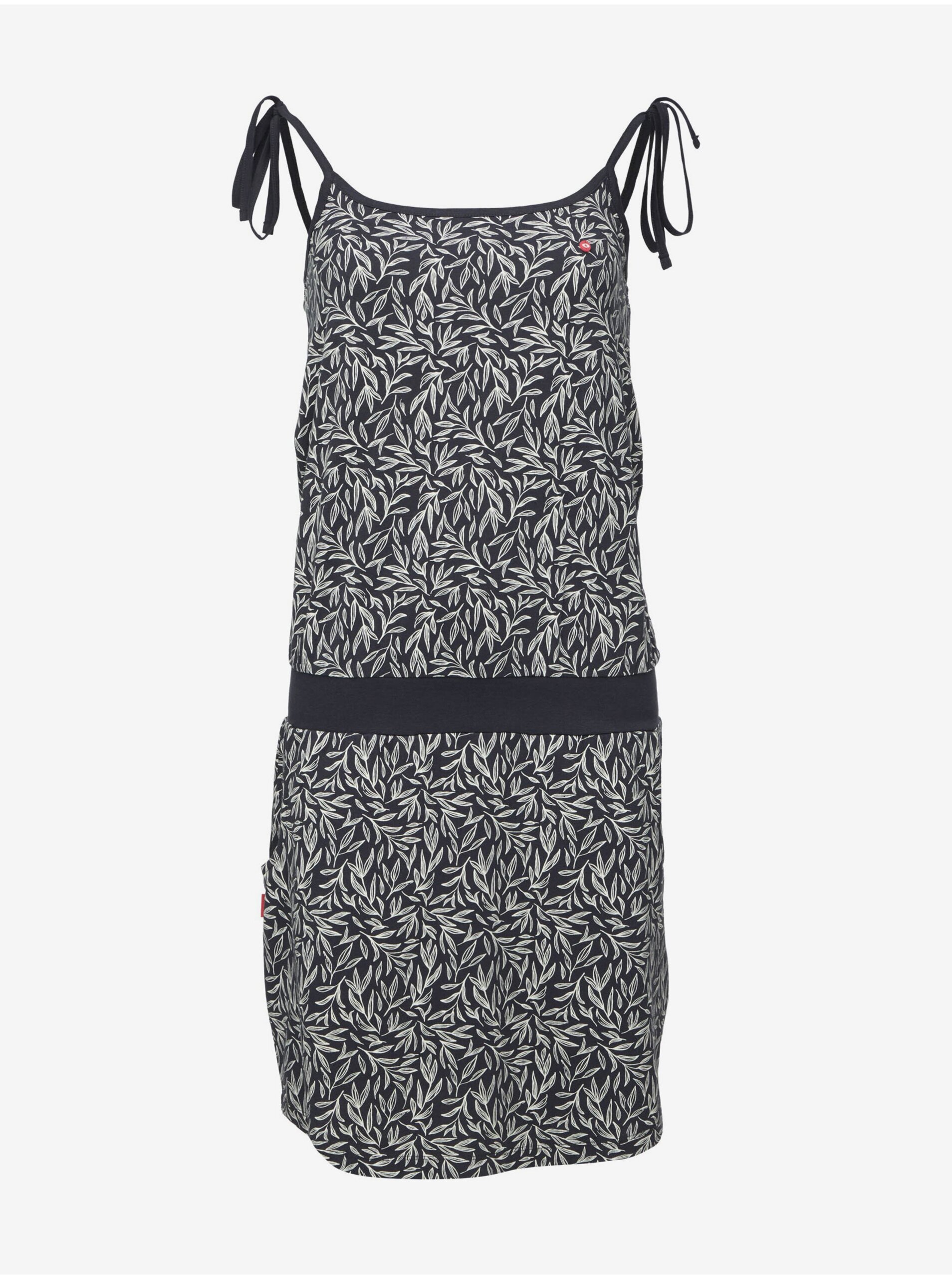 E-shop Černé dámské vzorované šaty LOAP BAELA