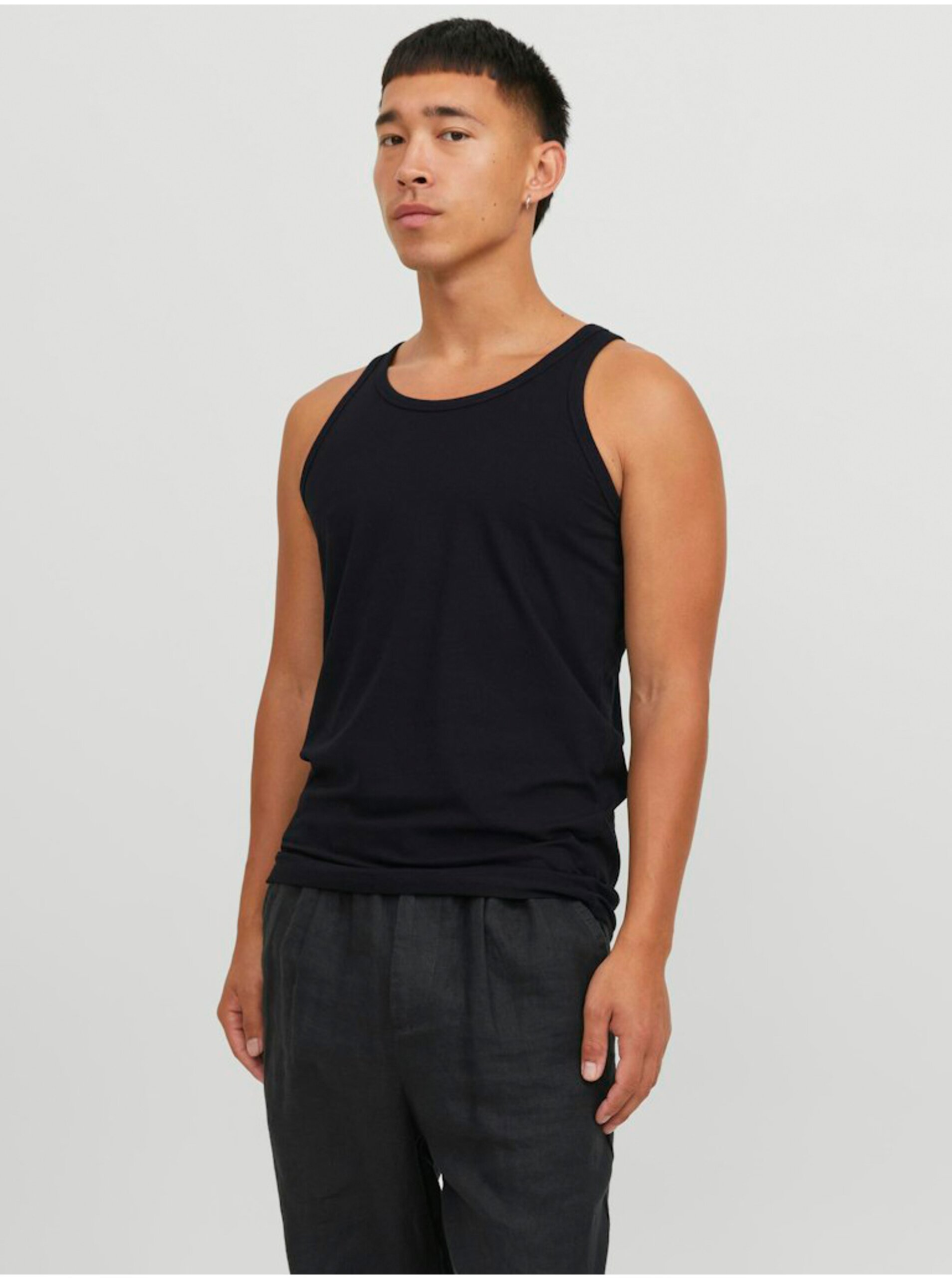 Levně Černé basic tílko Jack & Jones