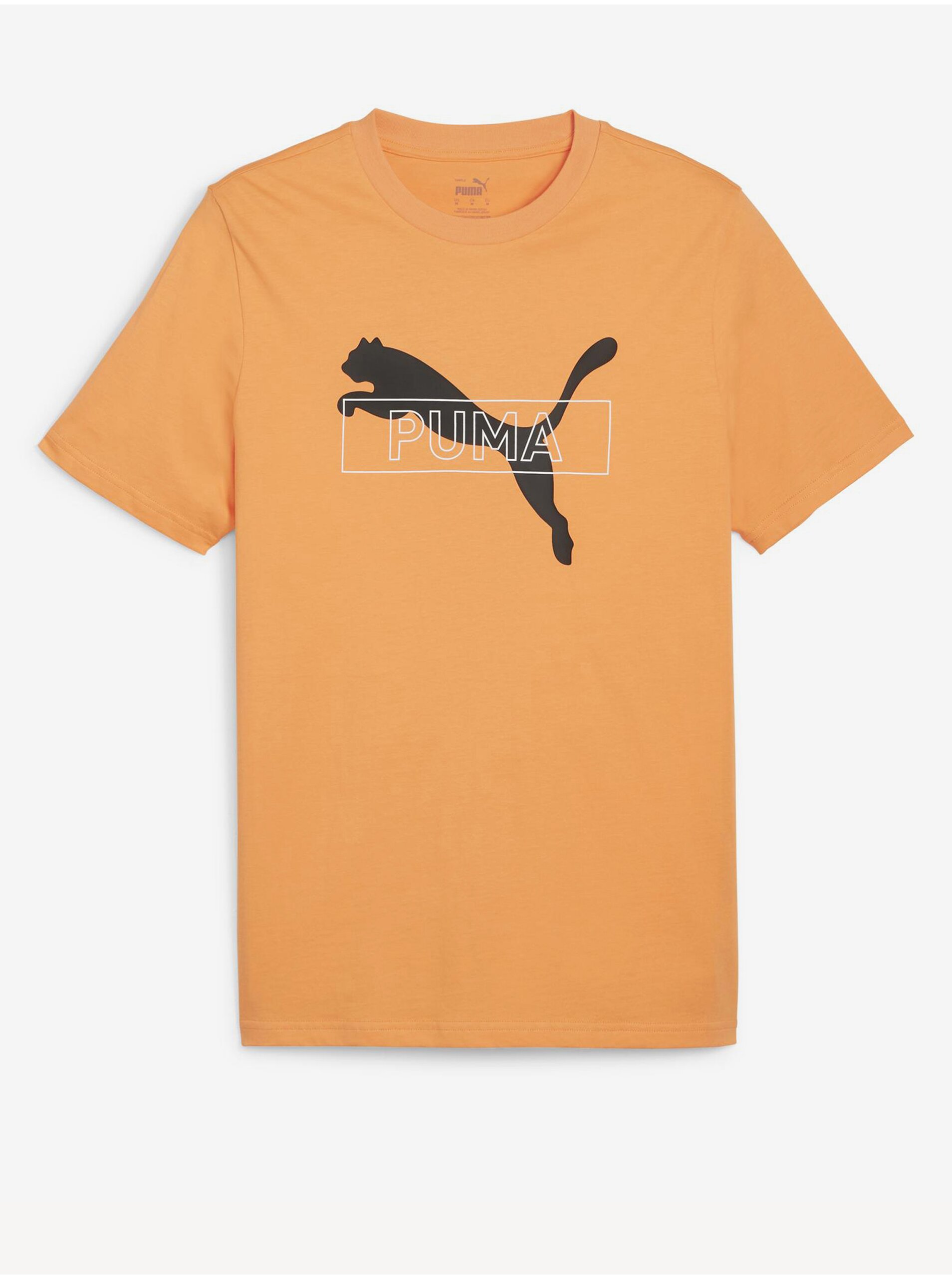Levně Oranžové pánské tričko Puma Desert Road Graphic Tee