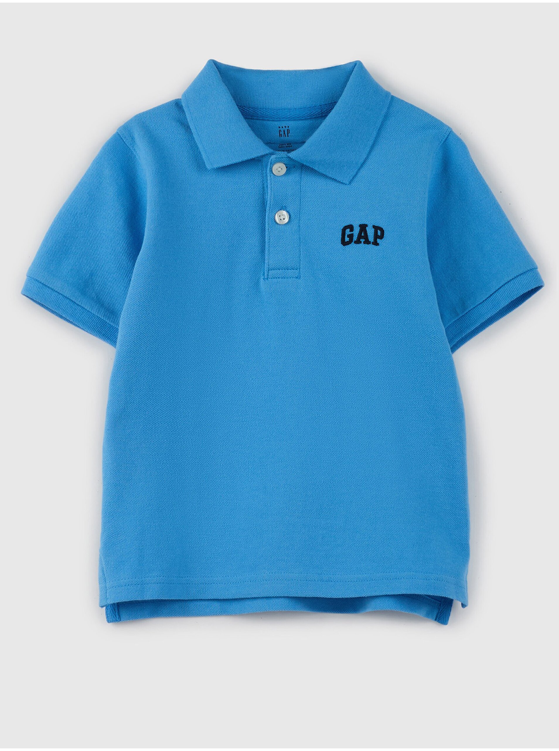 E-shop Modré chlapčenské polo tričko s logom GAP