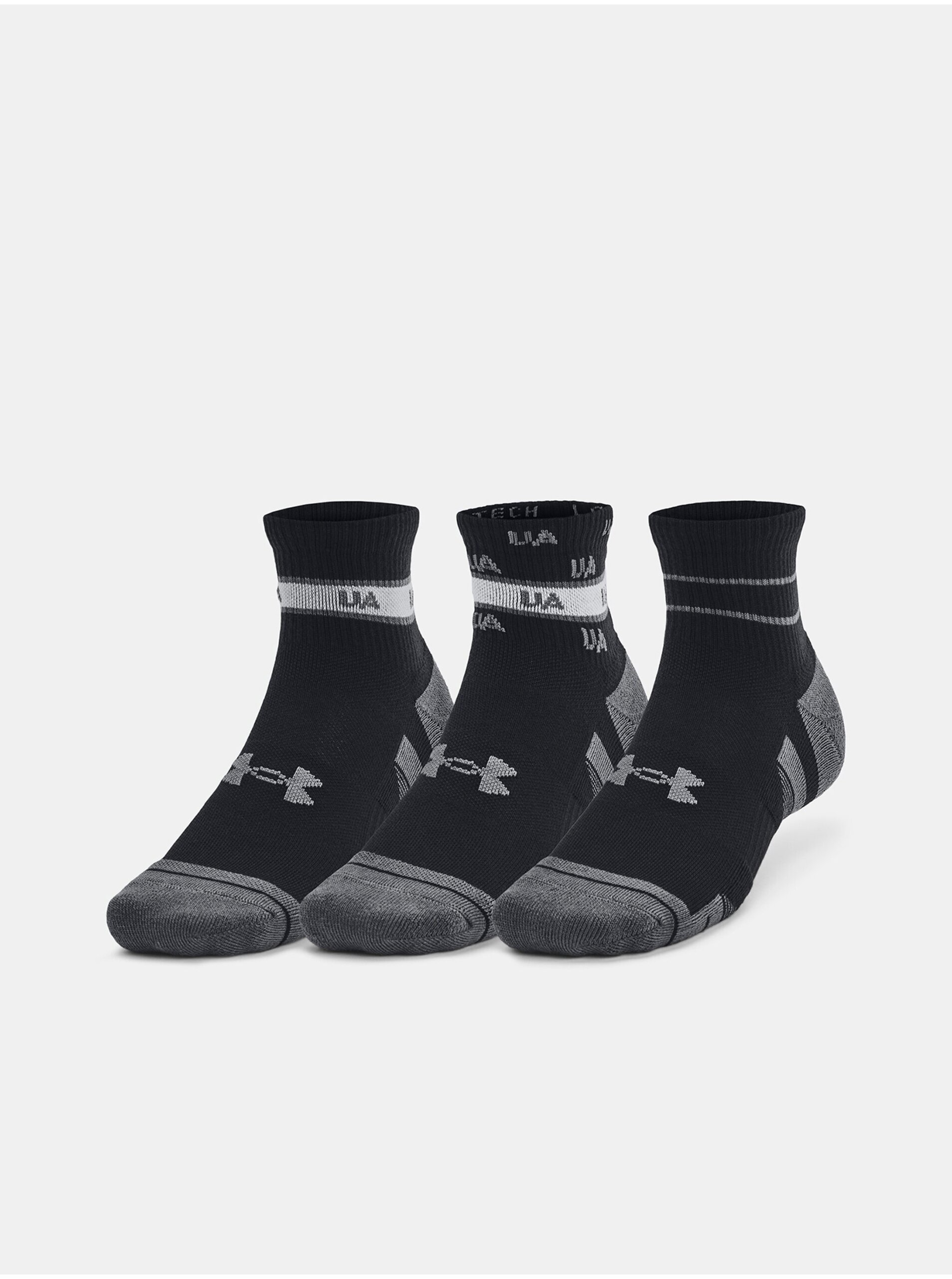 Lacno Súprava troch párov ponožiek Under Armour UA Perf Tech Nvlty 3pk Qtr