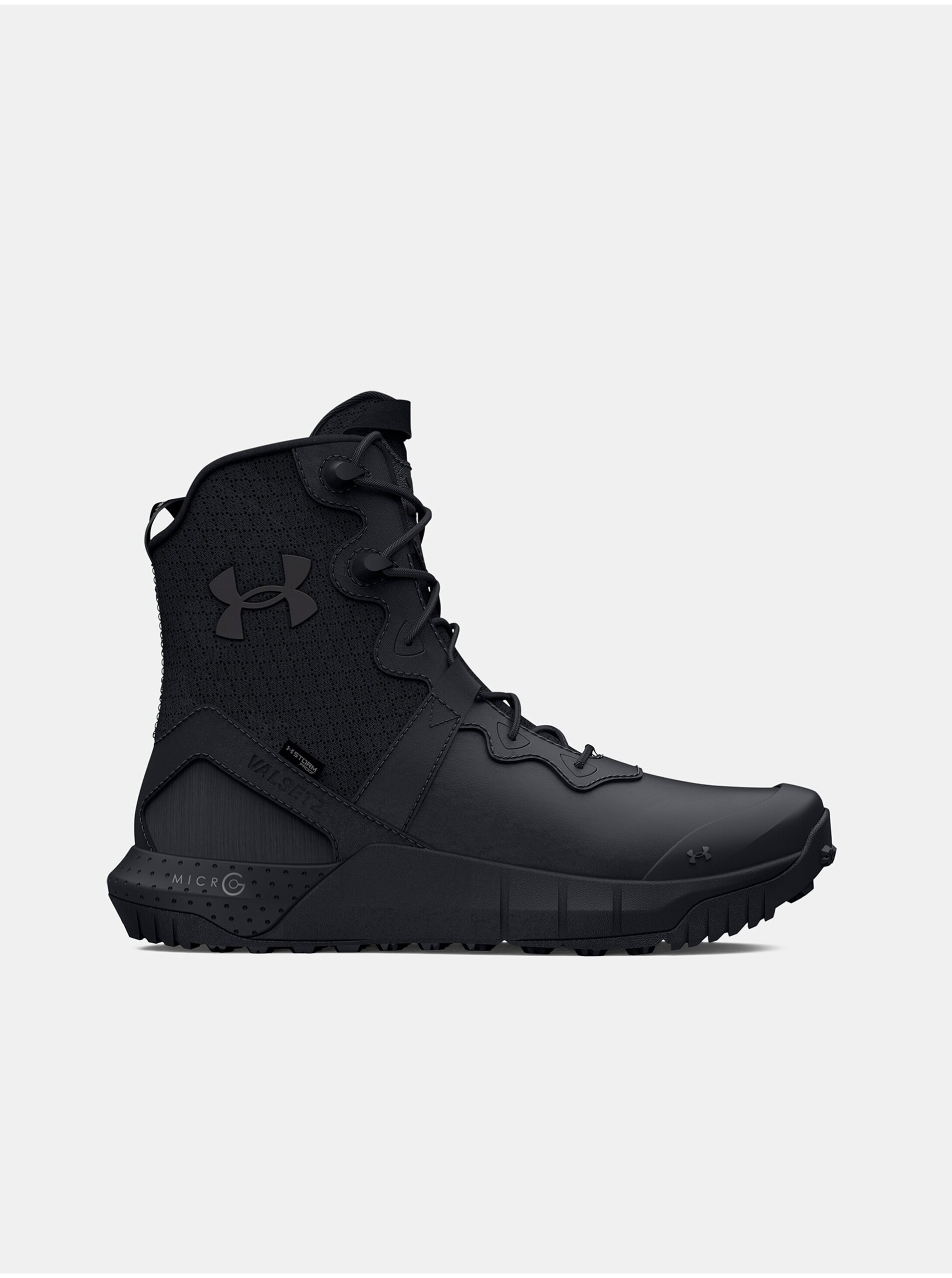 Lacno Čierne kožené outdoorové topánky Under Armour UA MG Valsetz LTHR WP ZIP
