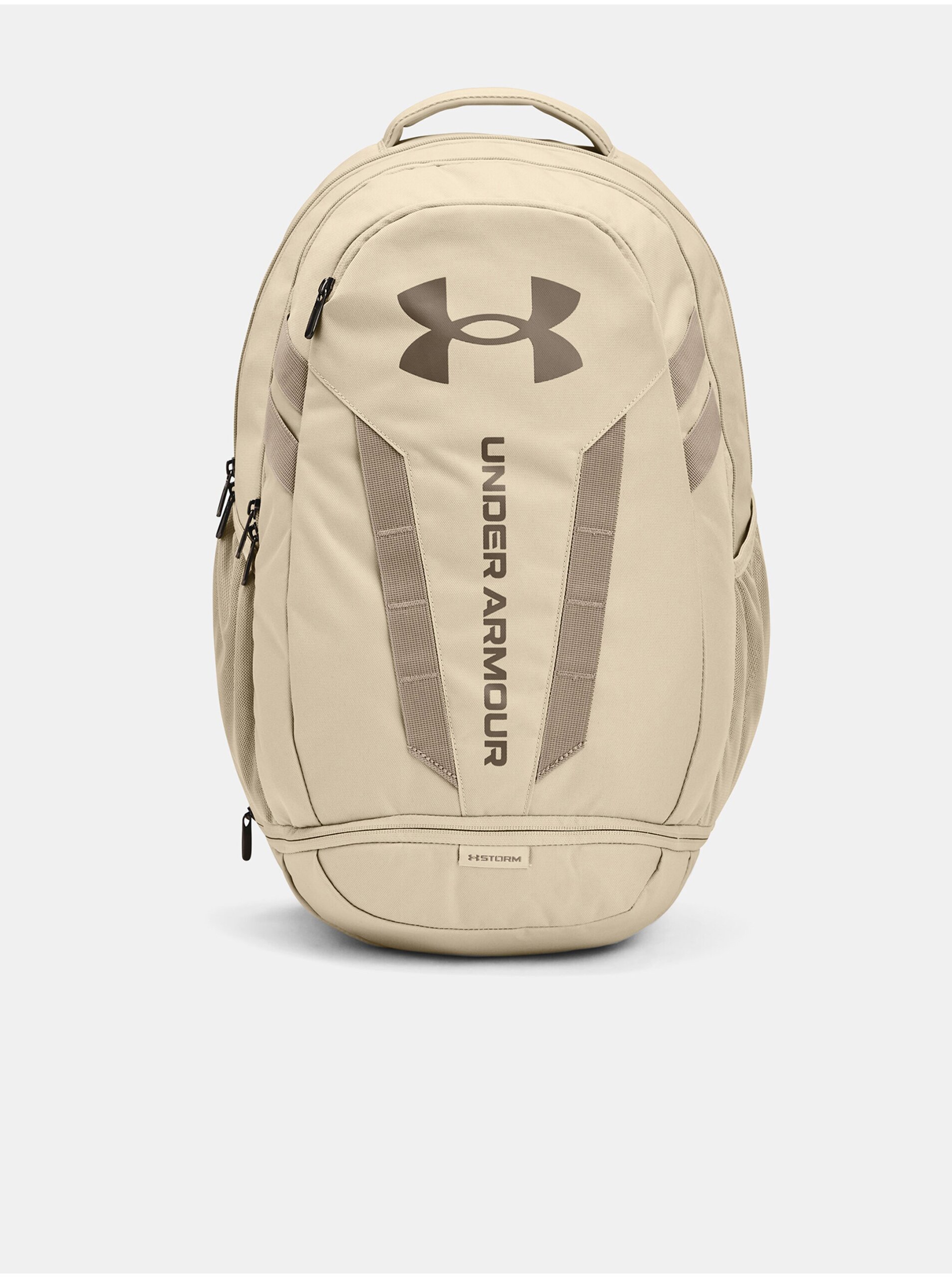 Levně Světle hnědý sportovní batoh Under Armour UA Hustle 5.0 Backpack