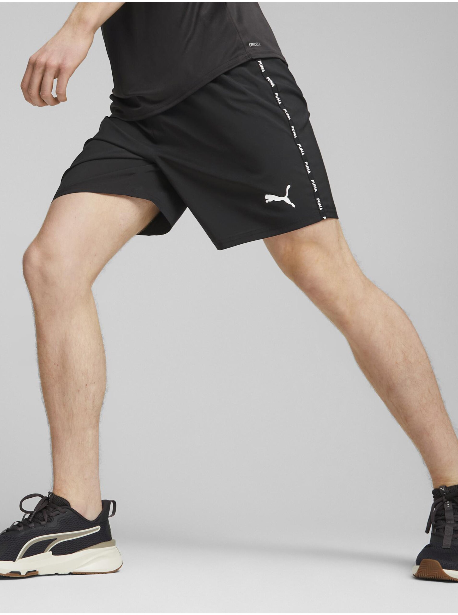 Lacno Čierne pánske športové kraťasy Puma Fit 7" Woven Short