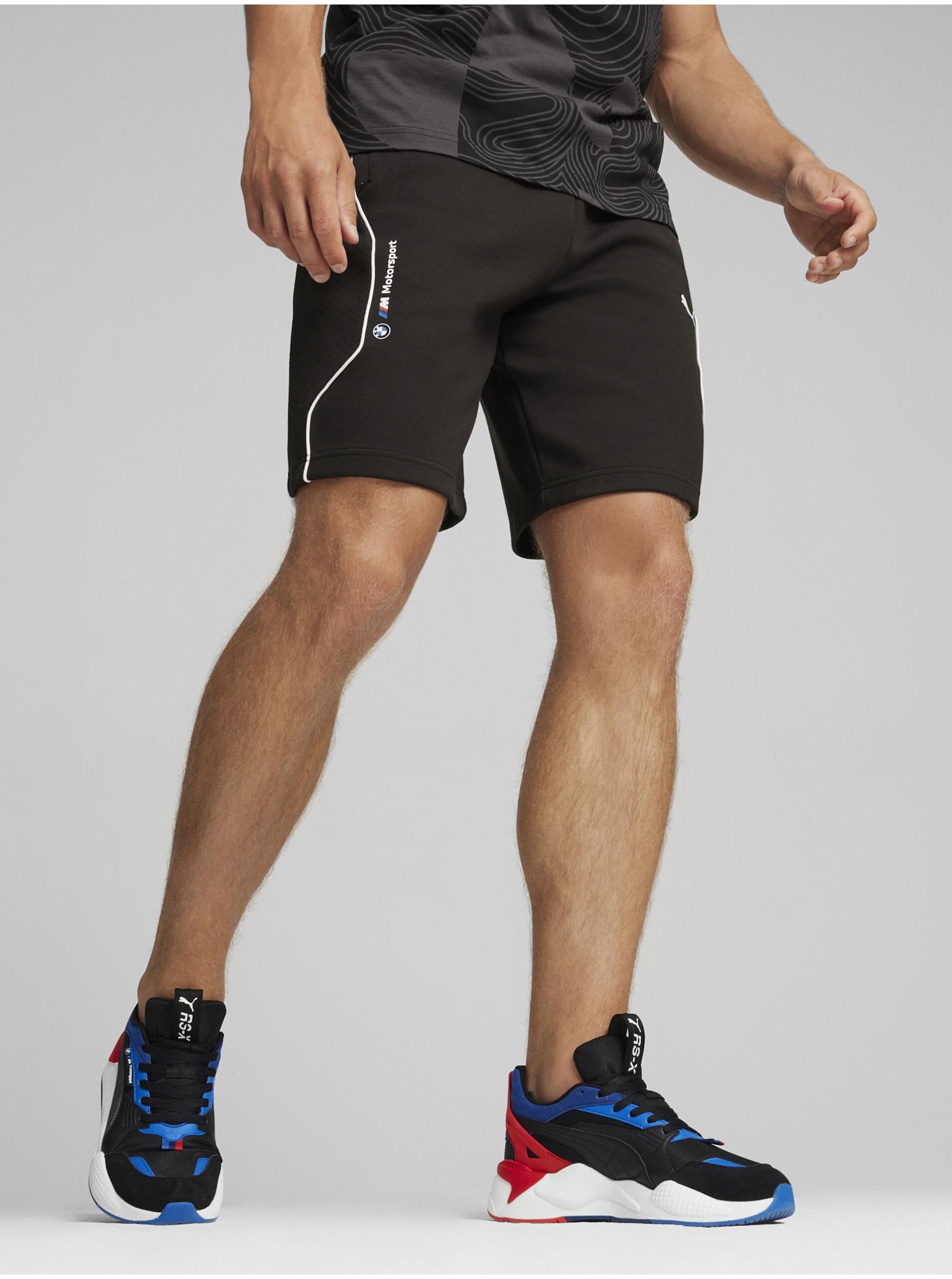 Lacno Čierne pánske športové kraťasy Puma BMW MMS Sweat Shorts