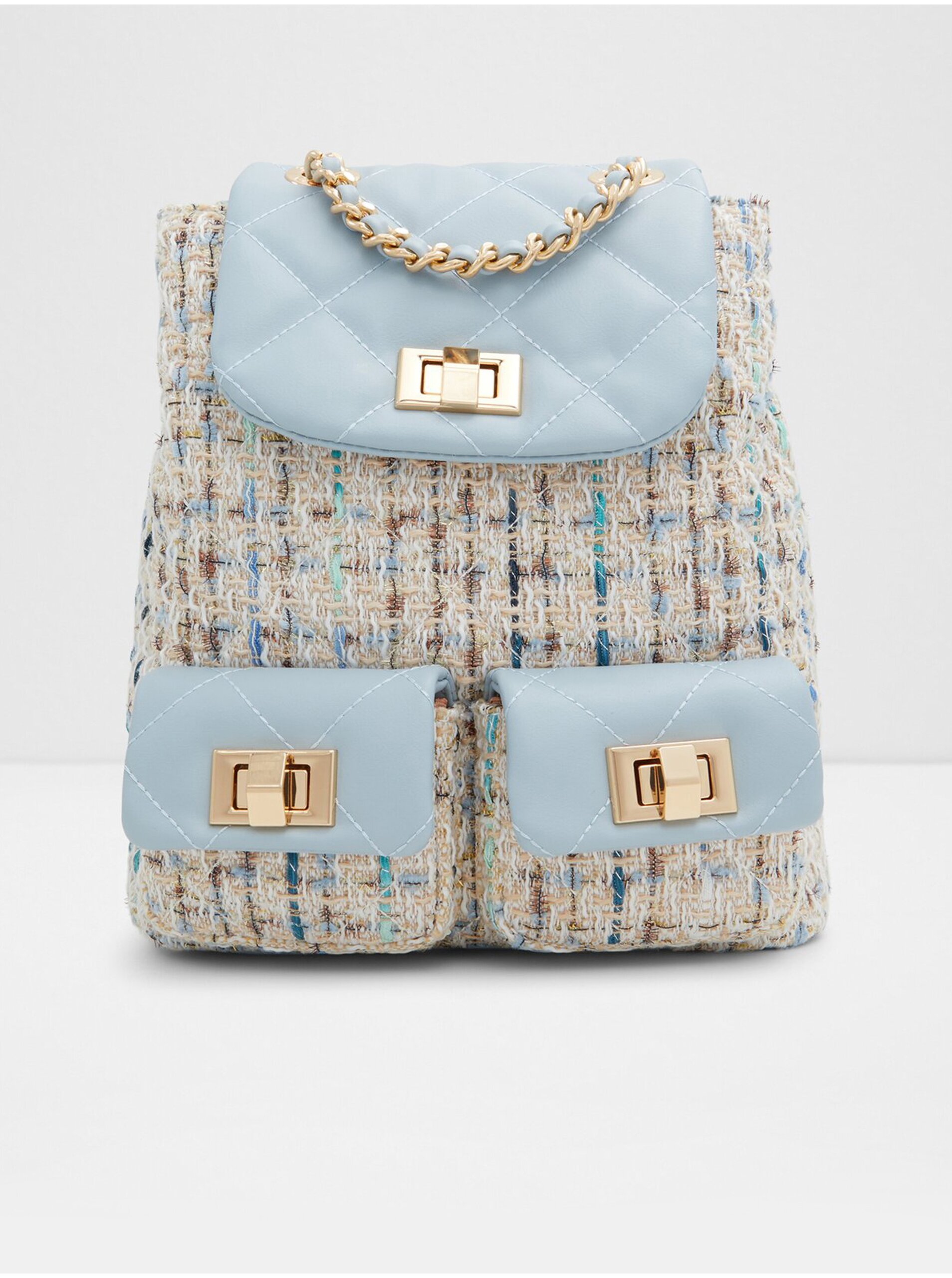 E-shop Krémovo-modrý dámský batoh ALDO Cerena