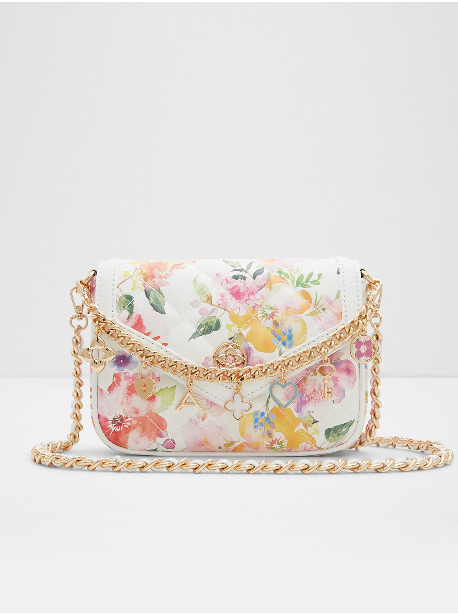 E-shop Bílá dámská květovaná crossbody kabelka ALDO Daylily