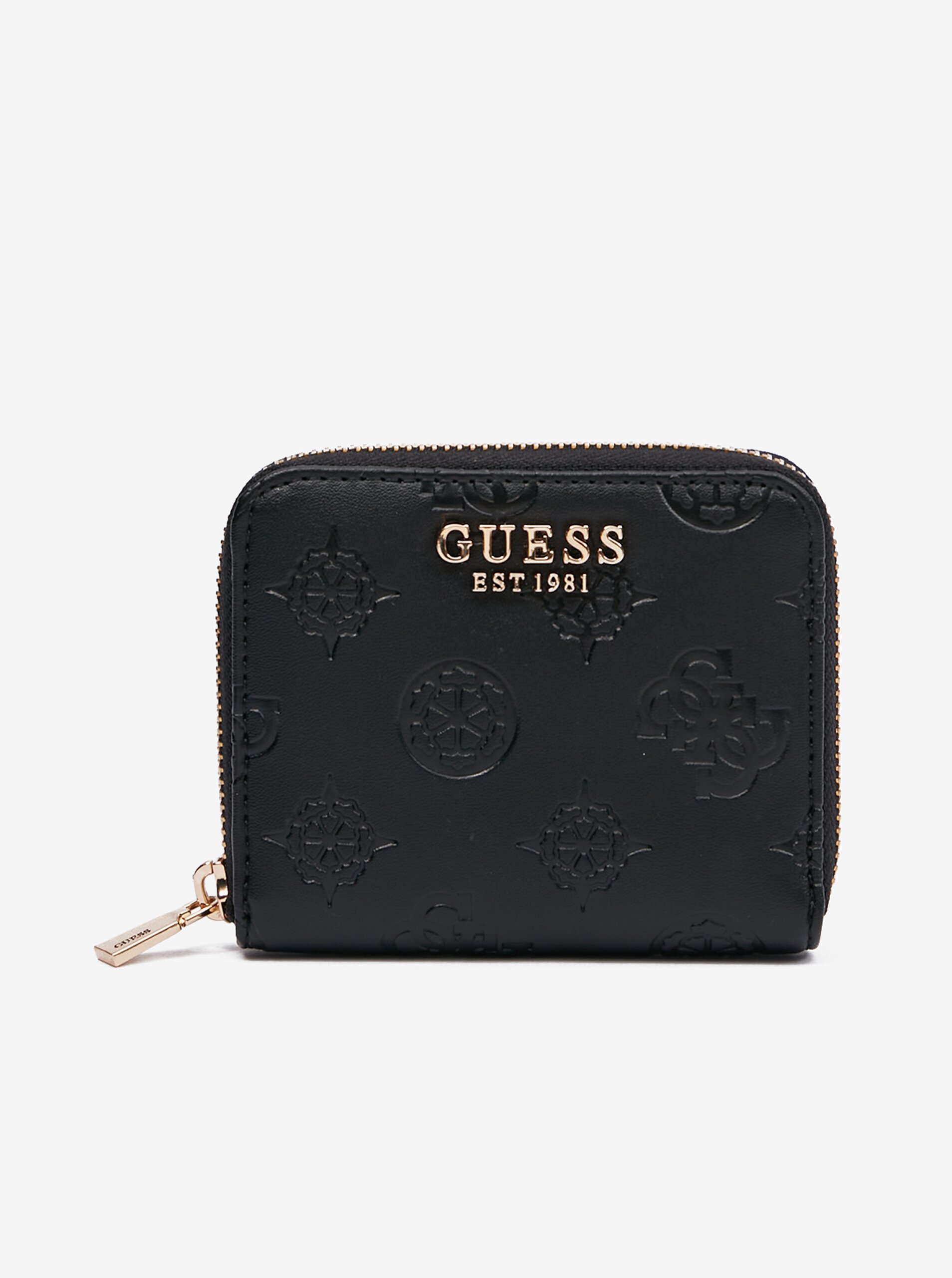 Lacno Čierna dámska peňaženka Guess Jena